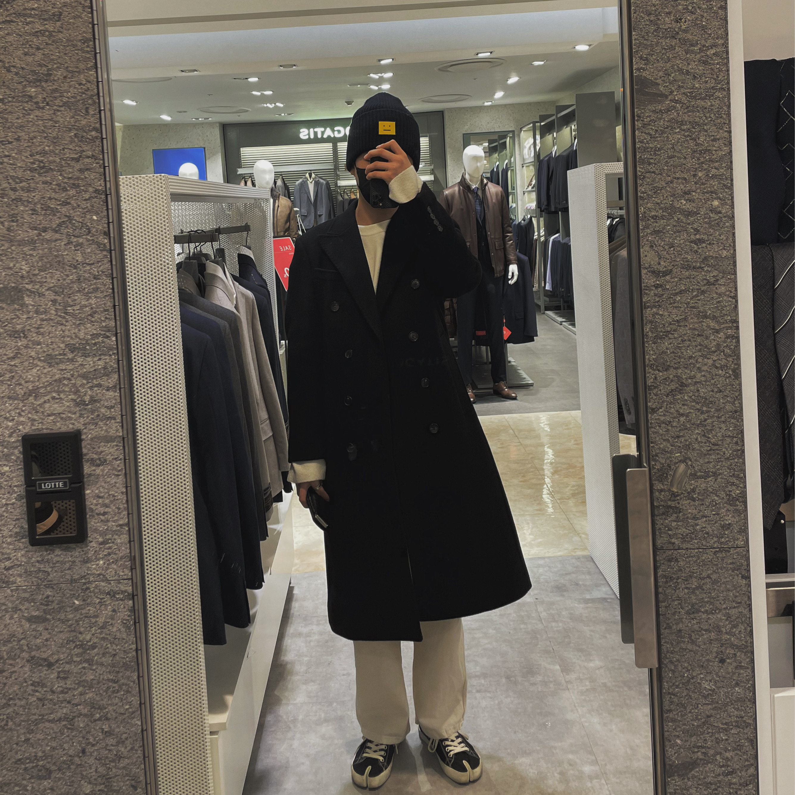Maison Margiela Tabi Low Black 착용 스타일