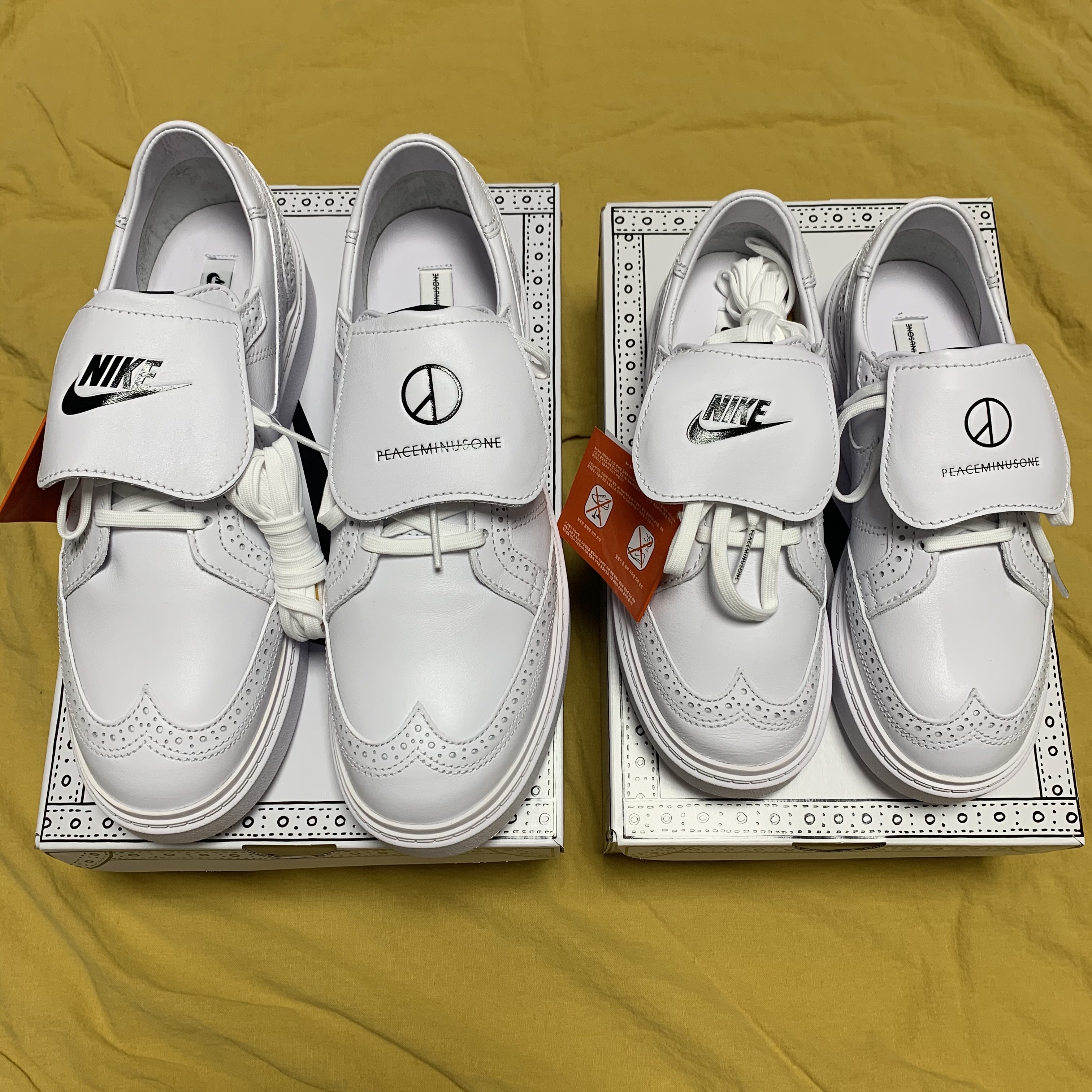 Nike x Peaceminusone Kwondo1 White 착용 스타일 - 4