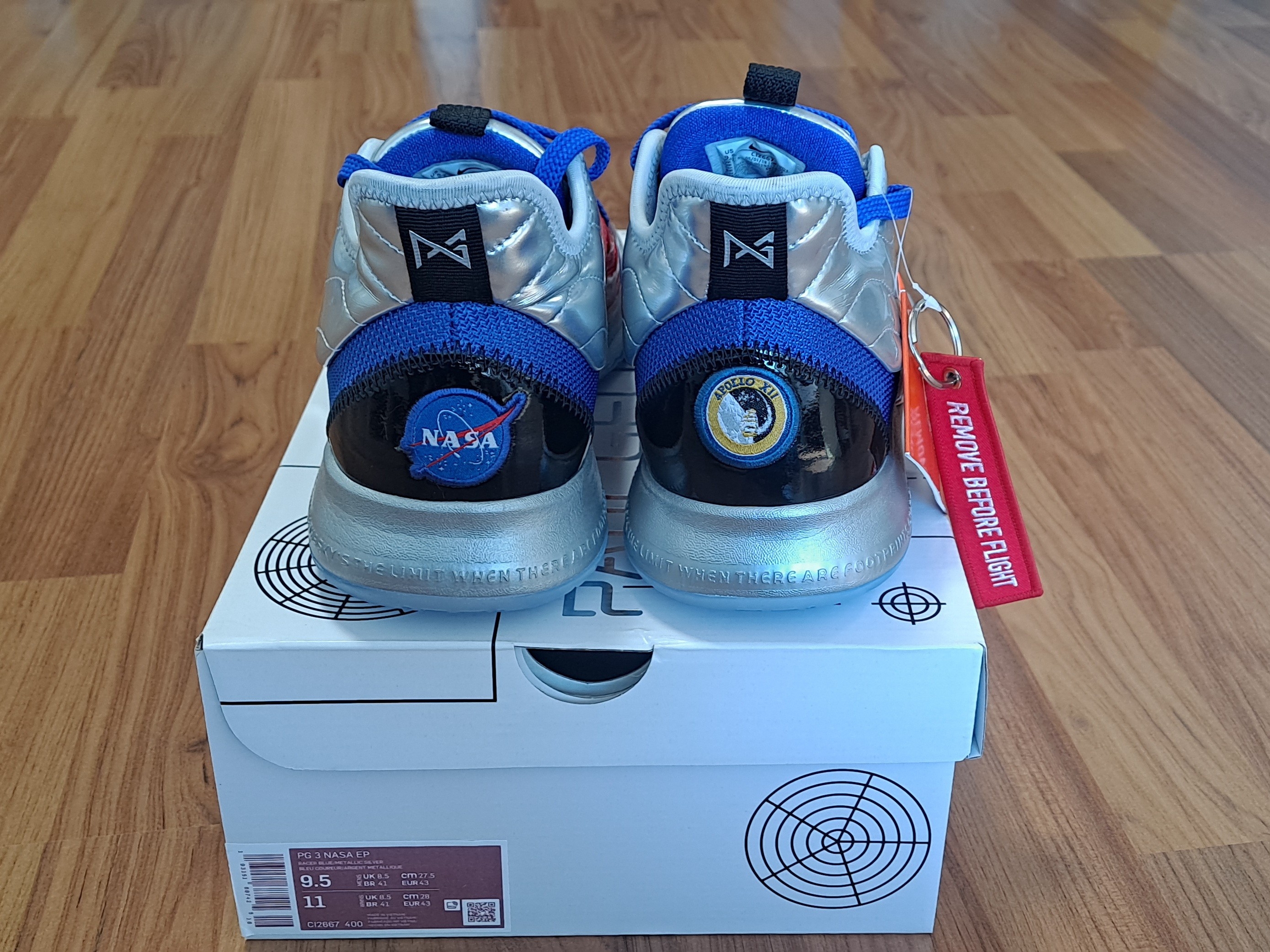 Nike x NASA PG 3 EP Apollo 14 Clipper Blue 착용 스타일 - 2