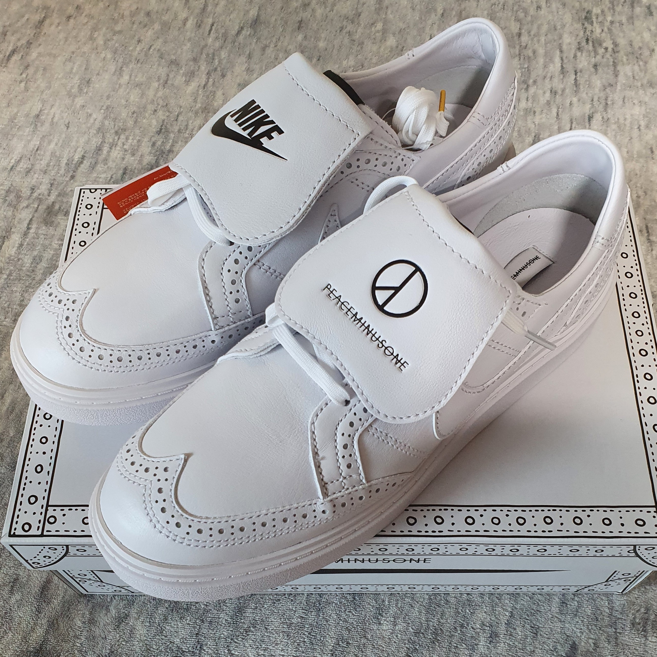 Nike x Peaceminusone Kwondo1 White 착용 스타일 - 3
