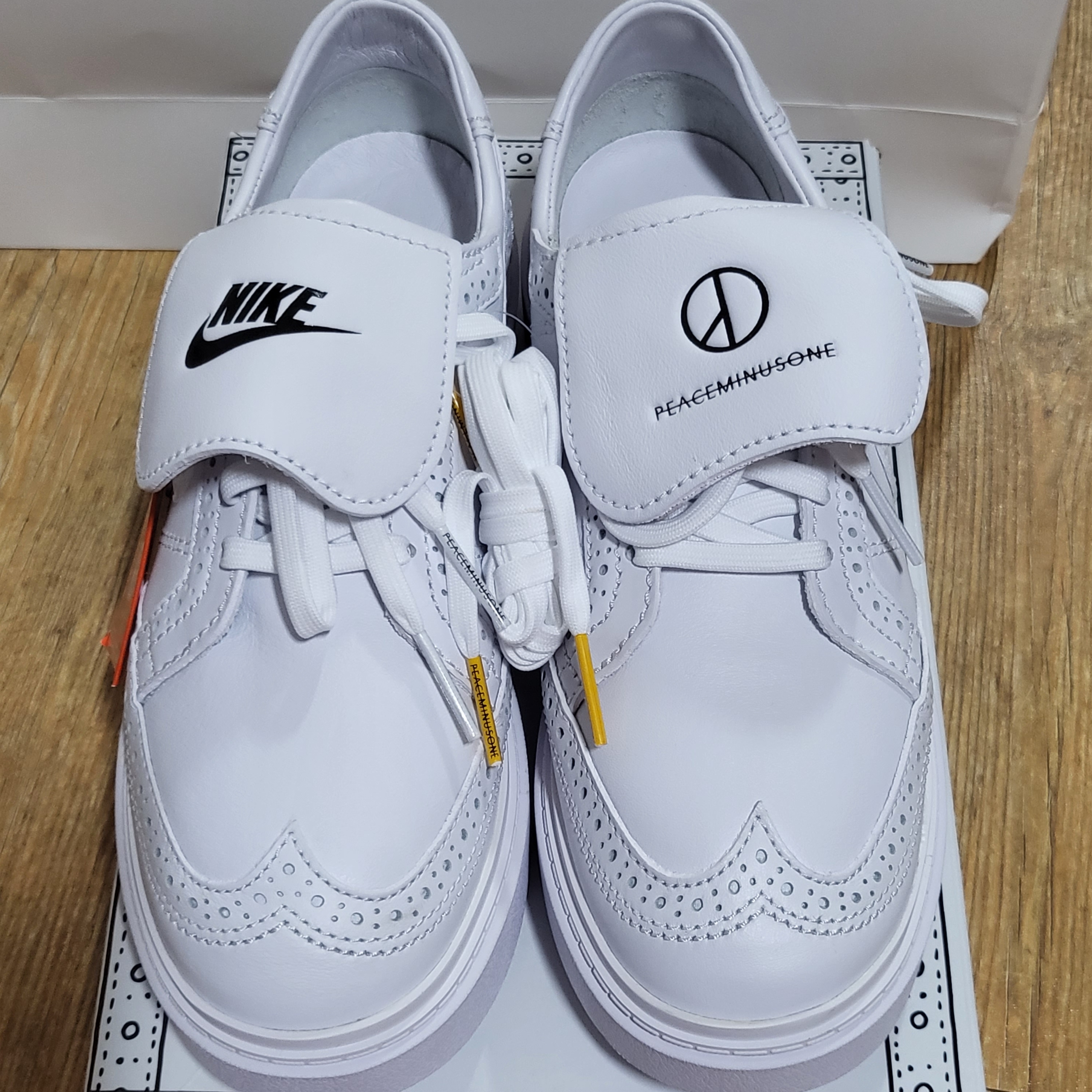 Nike x Peaceminusone Kwondo1 White 착용 스타일 - 1