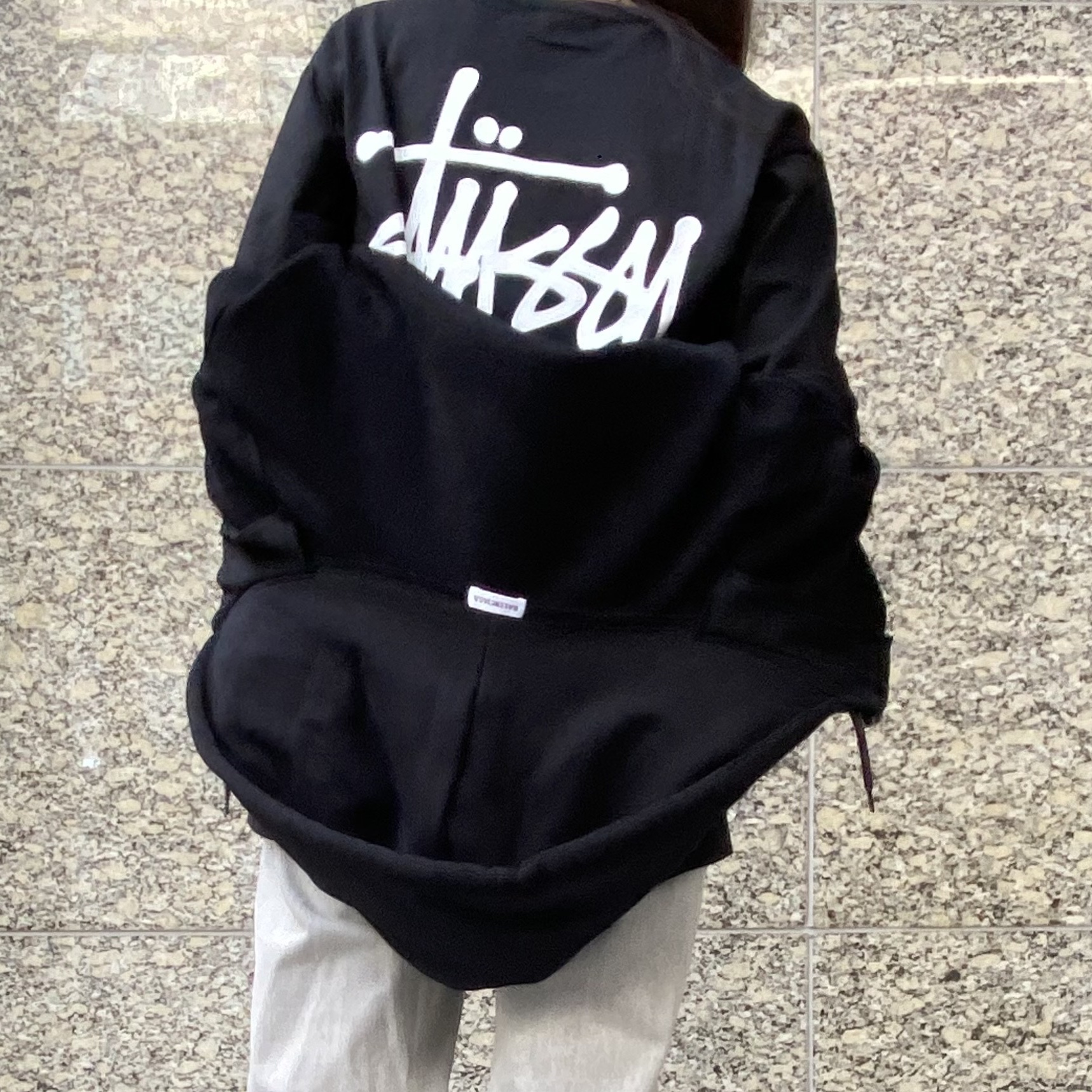 Stussy Basic Stussy LS T-Shirt Black 2021 착용 스타일