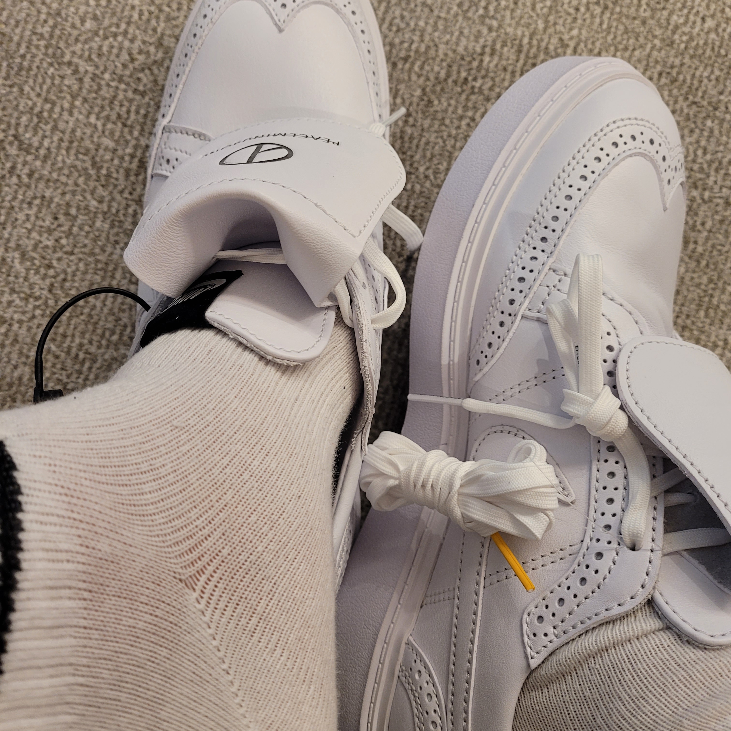 Nike x Peaceminusone Kwondo1 White 착용 스타일 - 2