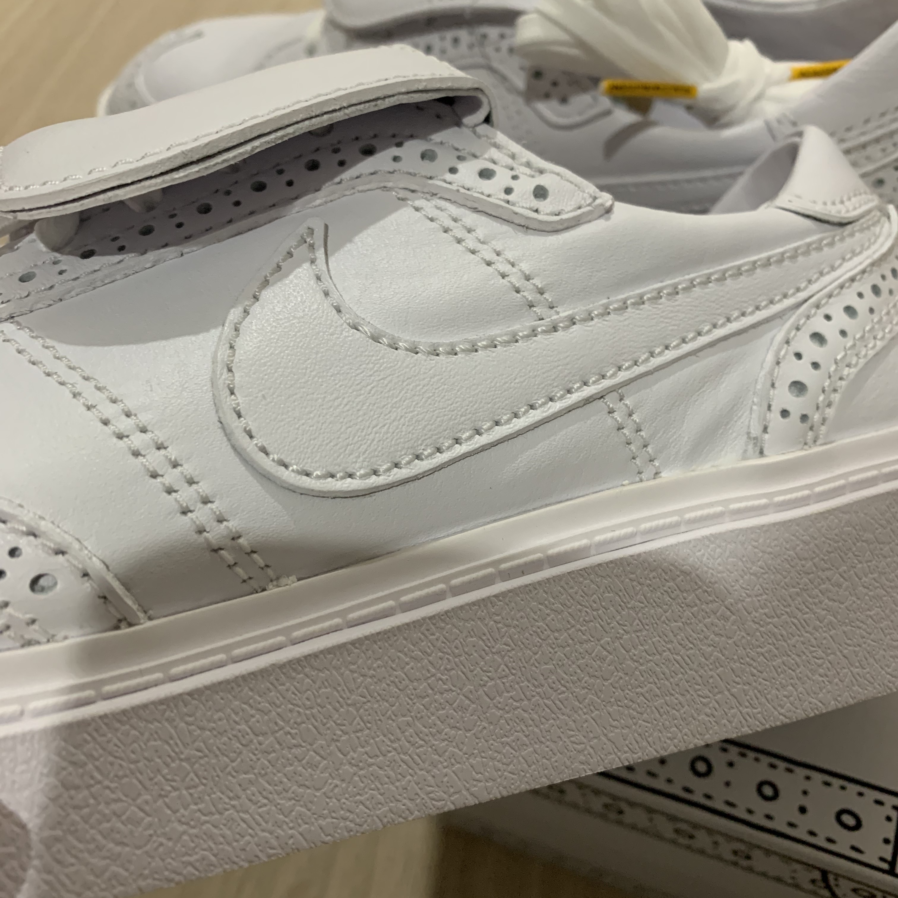 Nike x Peaceminusone Kwondo1 White 착용 스타일 - 2