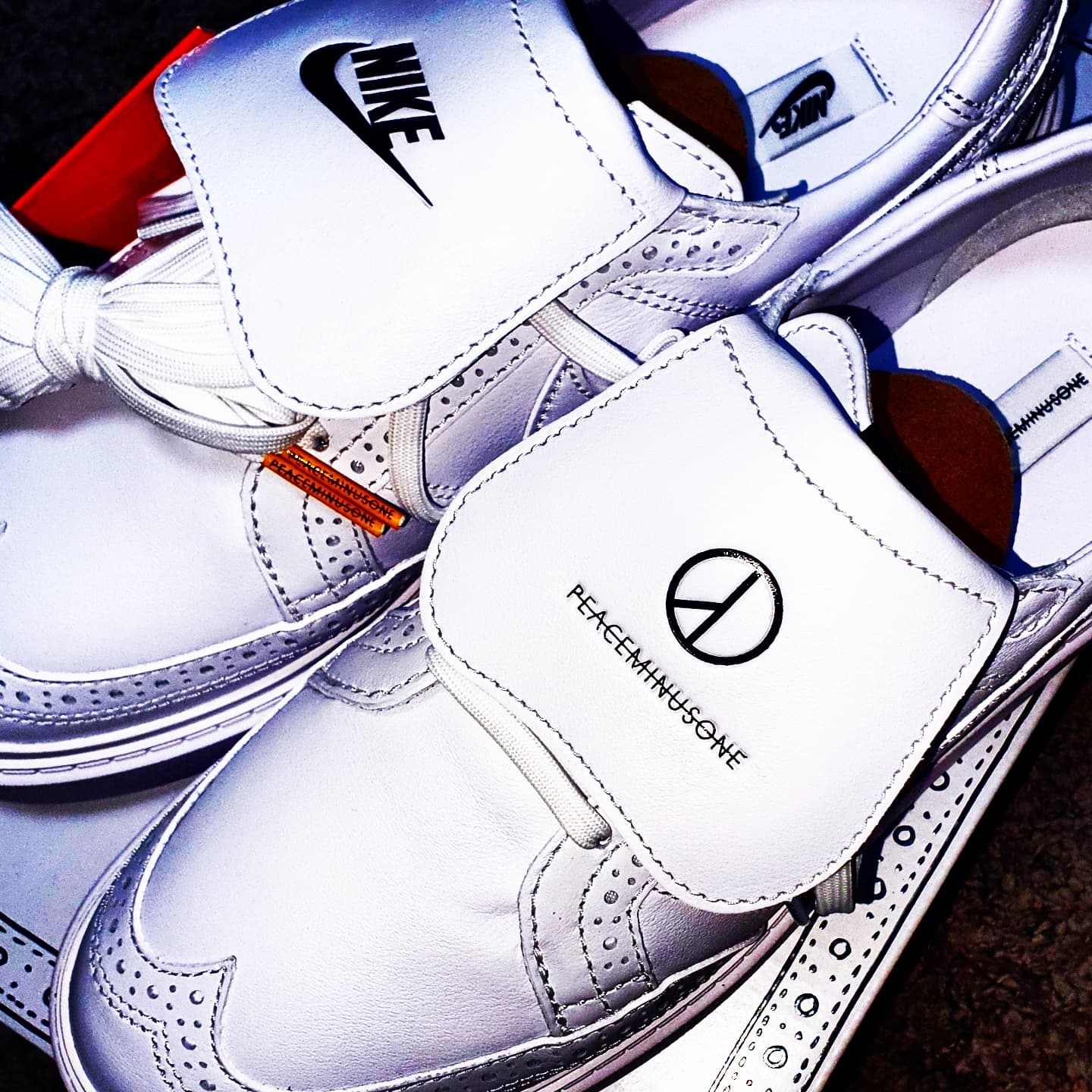 Nike x Peaceminusone Kwondo1 White 착용 스타일 - 1