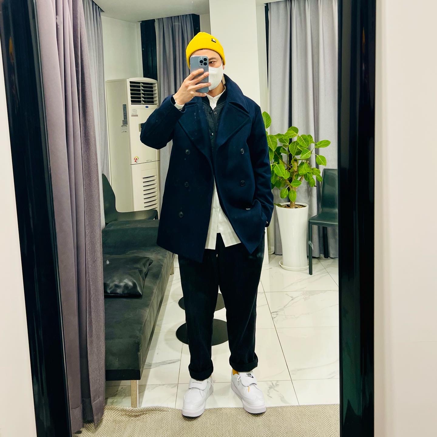 Nike x Peaceminusone Kwondo1 White 착용 스타일 - 1