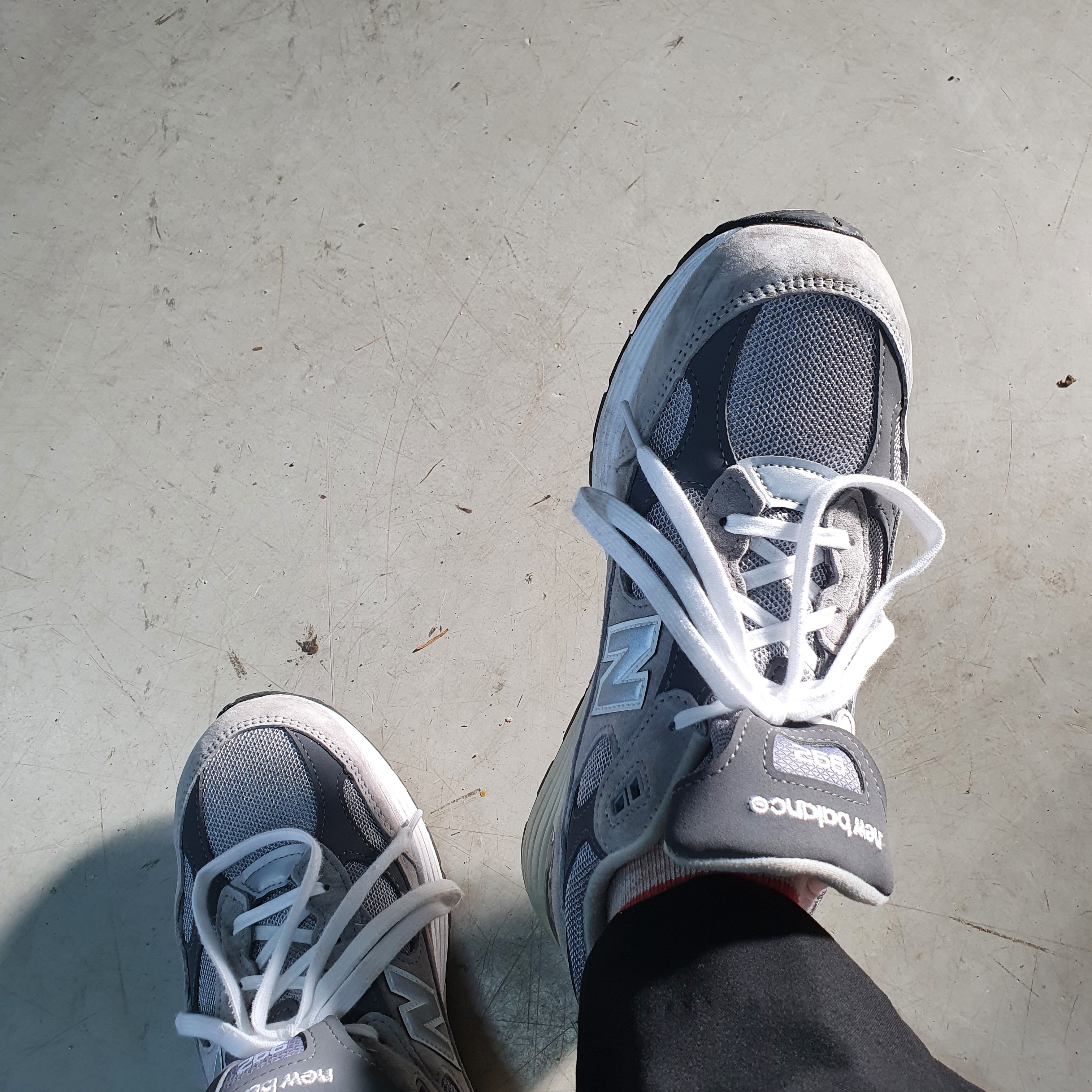New Balance 992 Made in USA Grey - D Standard 착용 스타일 - 4