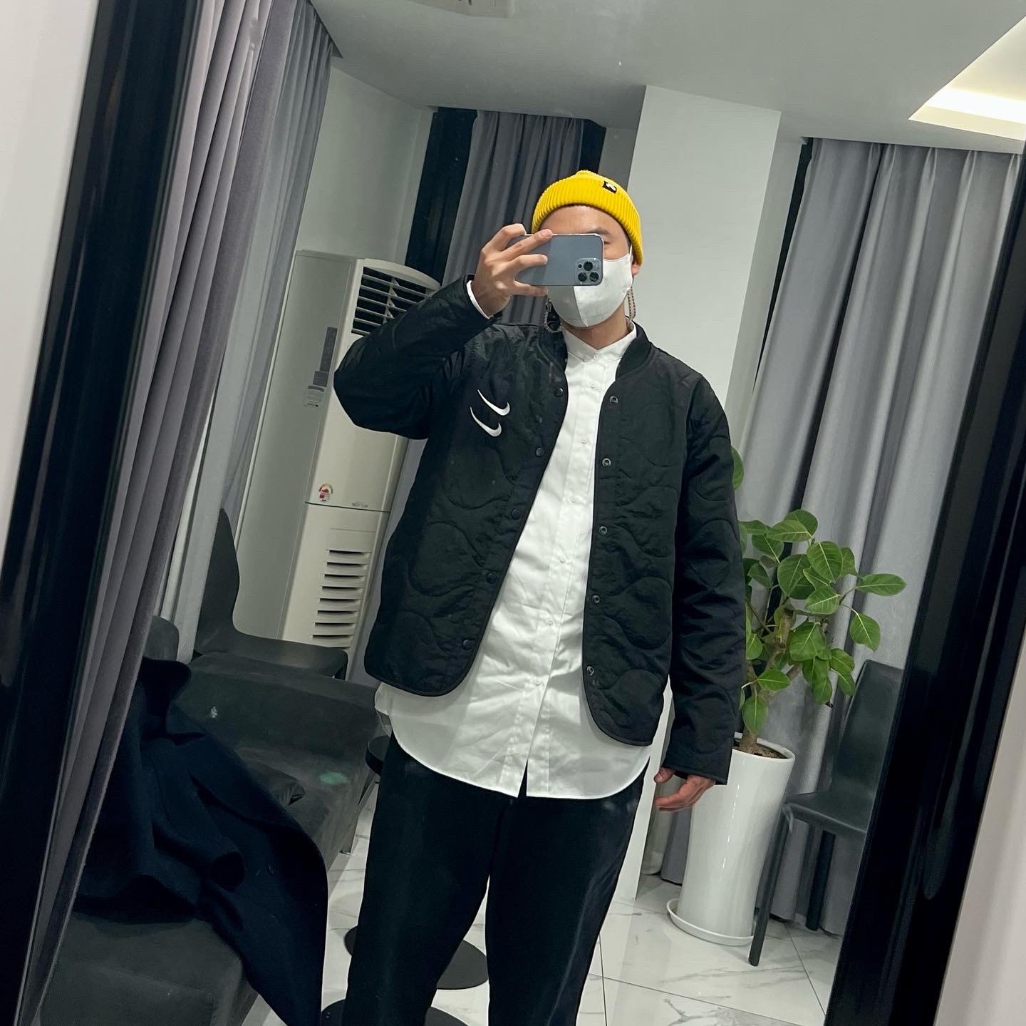 Nike x Peaceminusone Kwondo1 White 착용 스타일 - 5