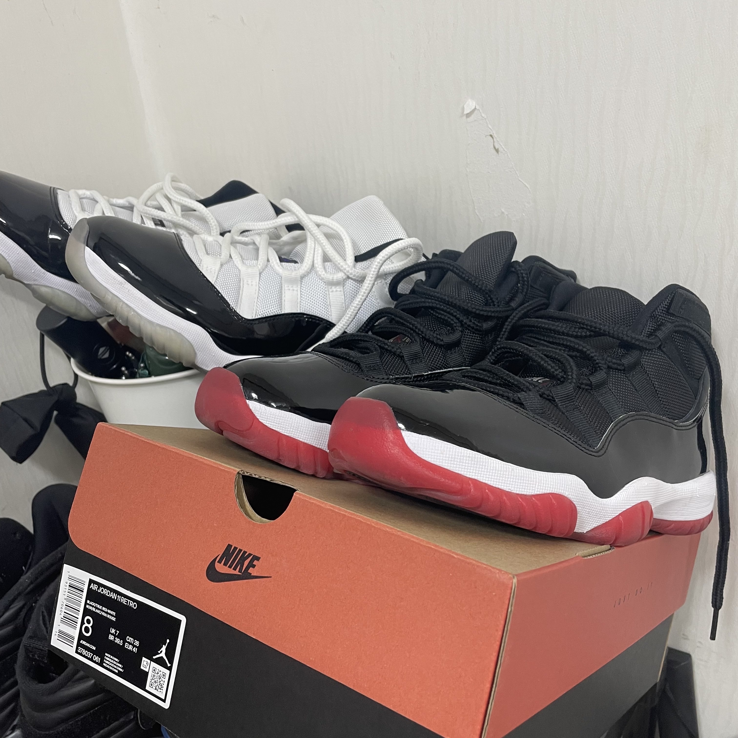 Jordan 11 Retro Concord 2018, Jordan 11 Retro Bred 2019 착용 스타일