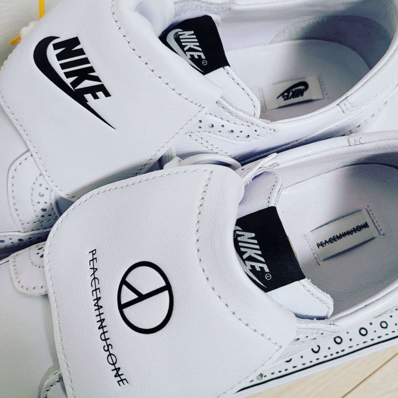 Nike x Peaceminusone Kwondo1 White 착용 스타일 - 3