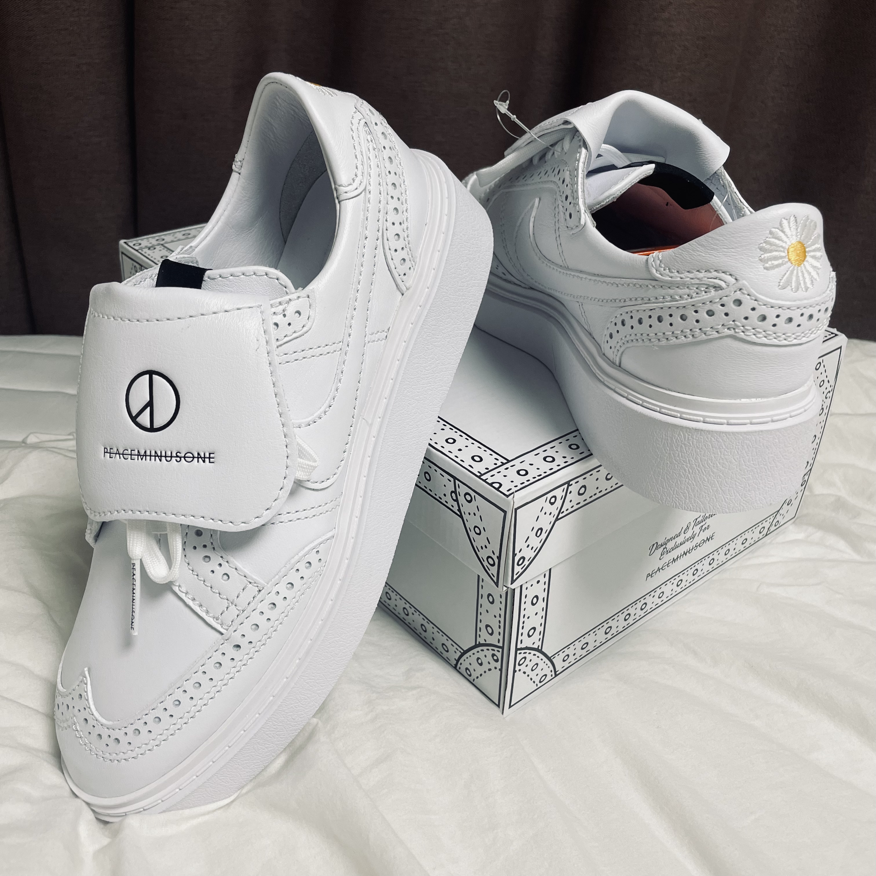 Nike x Peaceminusone Kwondo1 White 착용 스타일 - 1