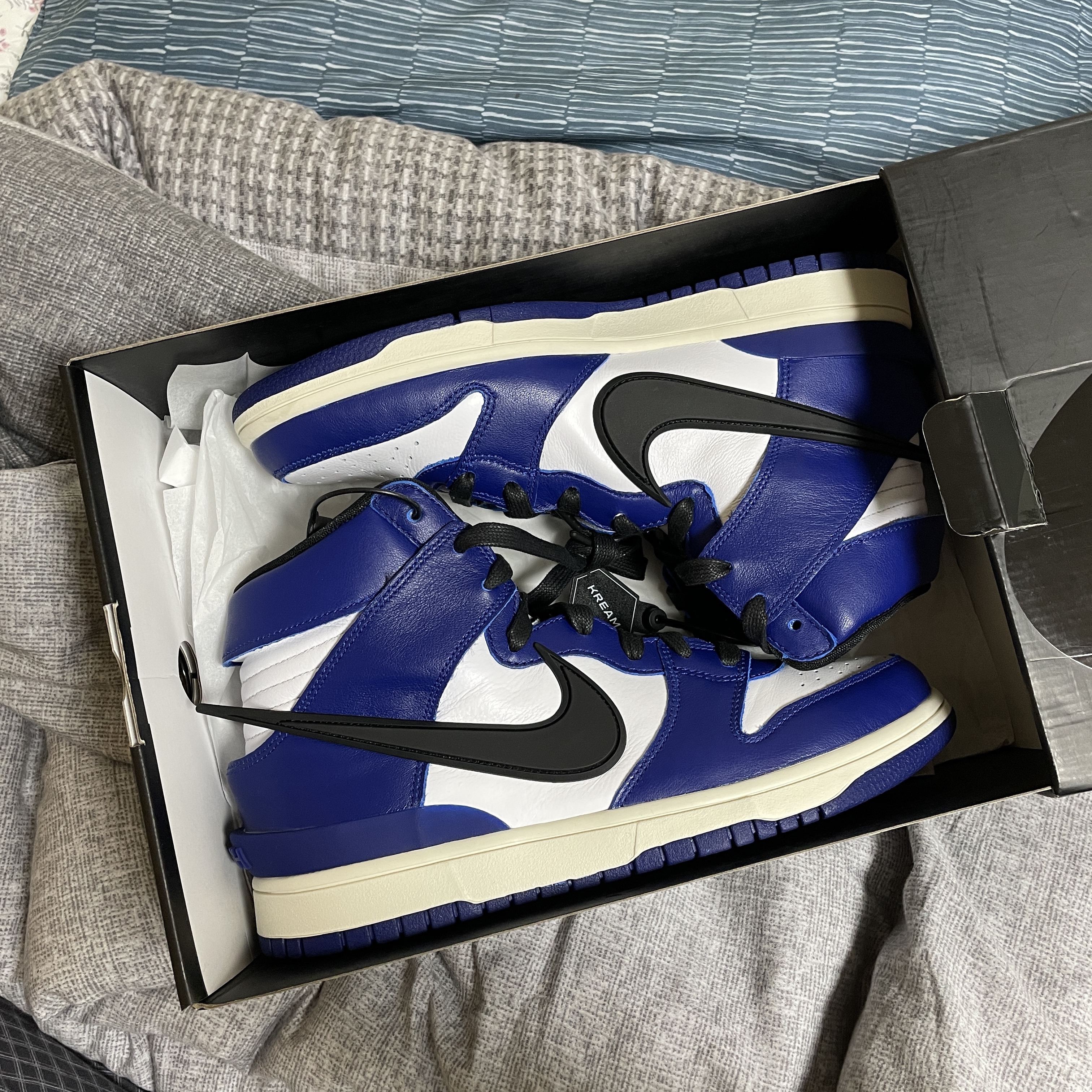 Nike x Ambush Dunk High Deep Royal Blue 착용 스타일