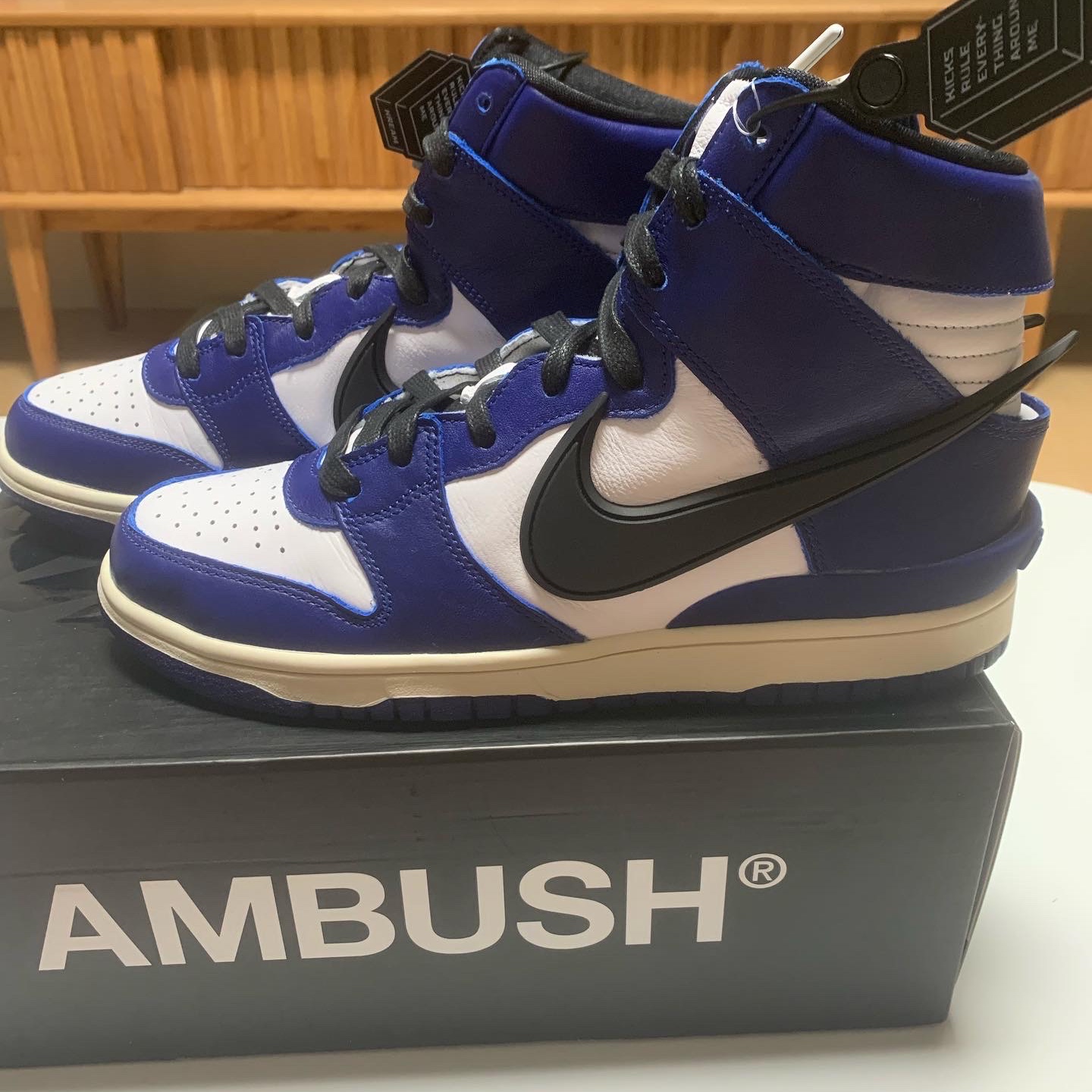 Nike x Ambush Dunk High Deep Royal Blue 착용 스타일 - 3