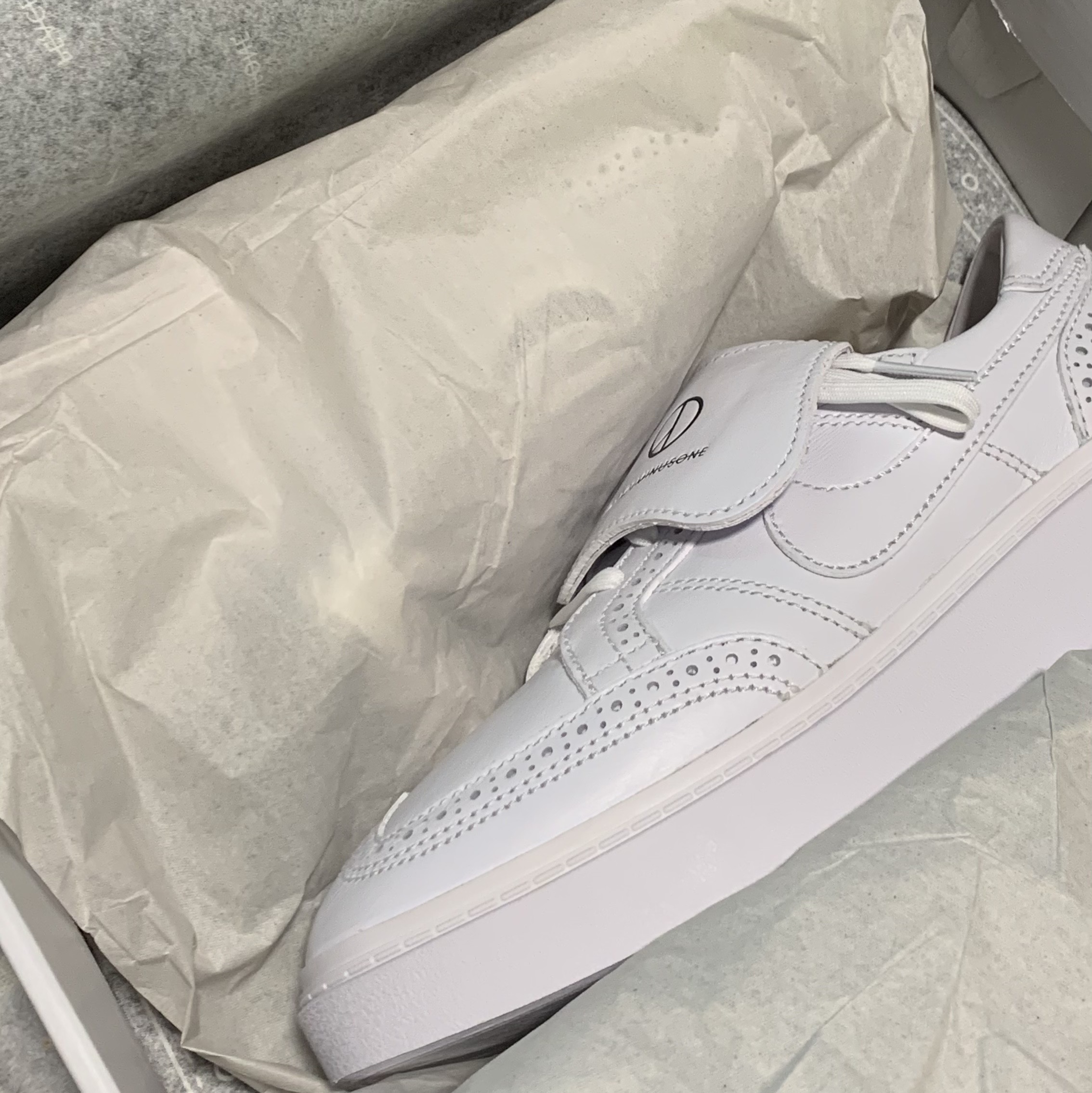 Nike x Peaceminusone Kwondo1 White 착용 스타일 - 4