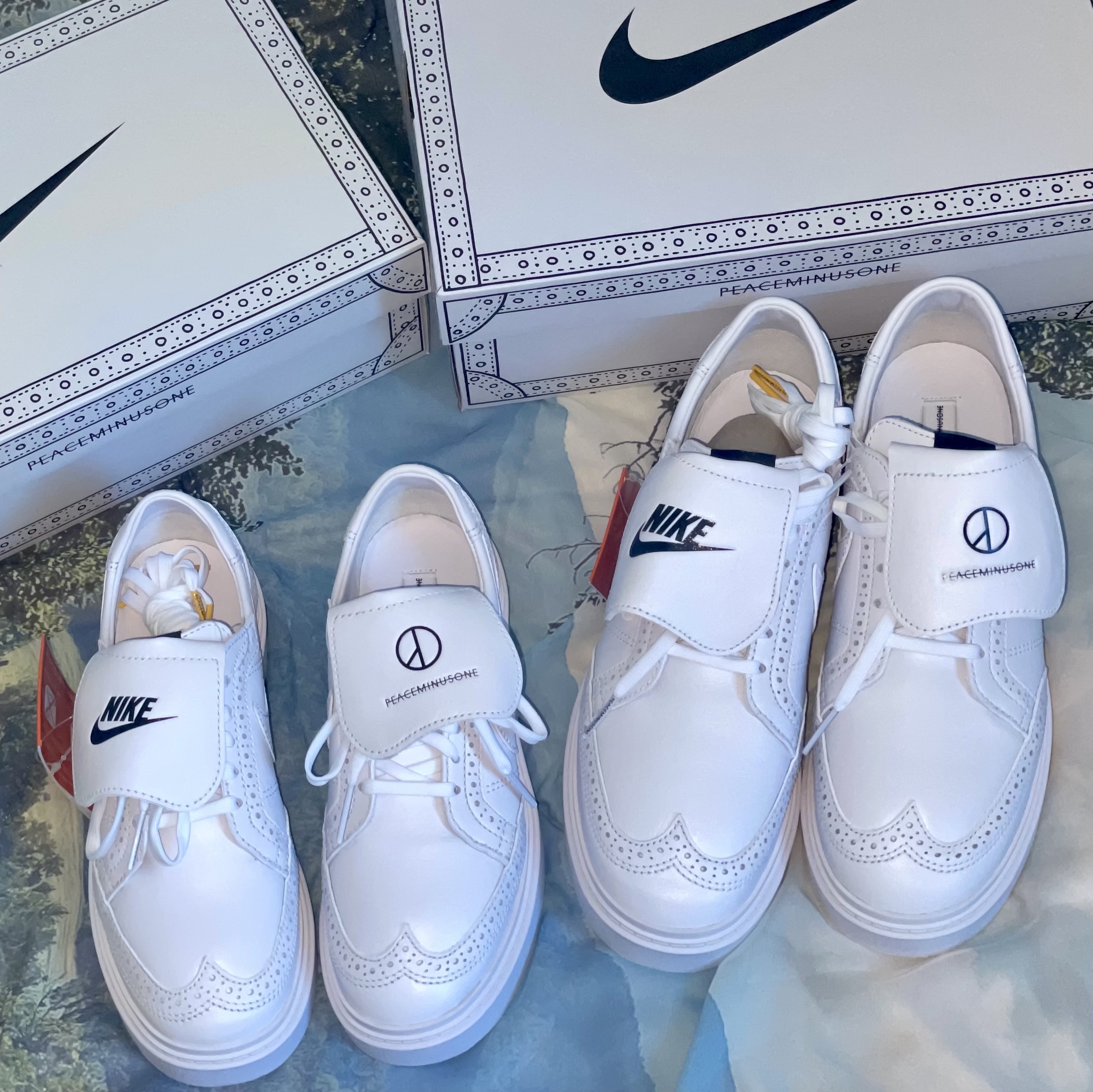 Nike x Peaceminusone Kwondo1 White 착용 스타일
