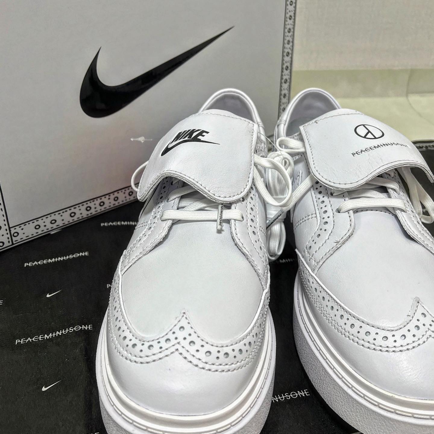 Nike x Peaceminusone Kwondo1 White 착용 스타일 - 1