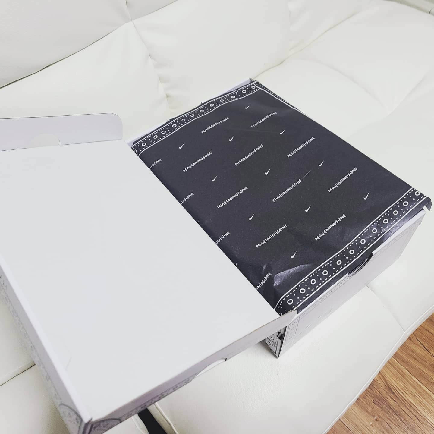 Nike x Peaceminusone Kwondo1 White 착용 스타일 - 2