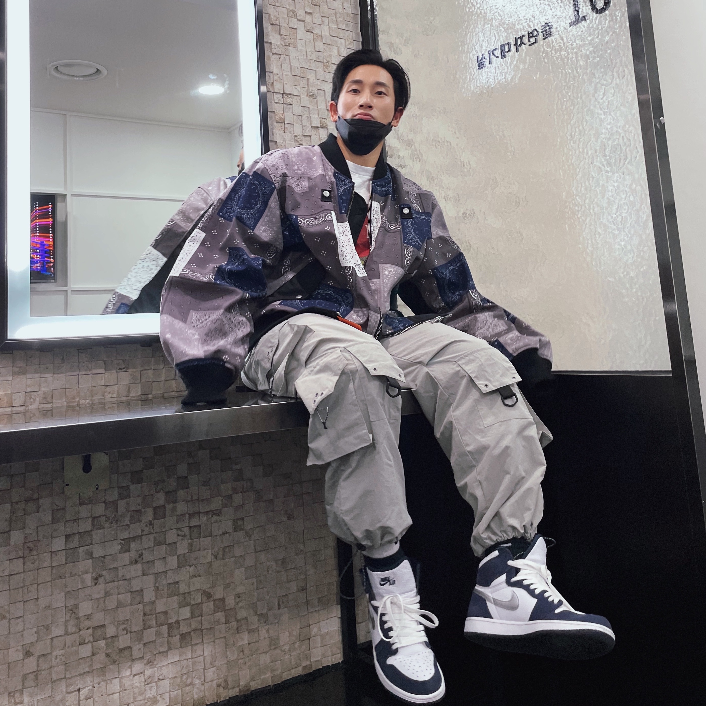 Jordan 1 Retro High OG CO.JP Midnight Navy 착용 스타일