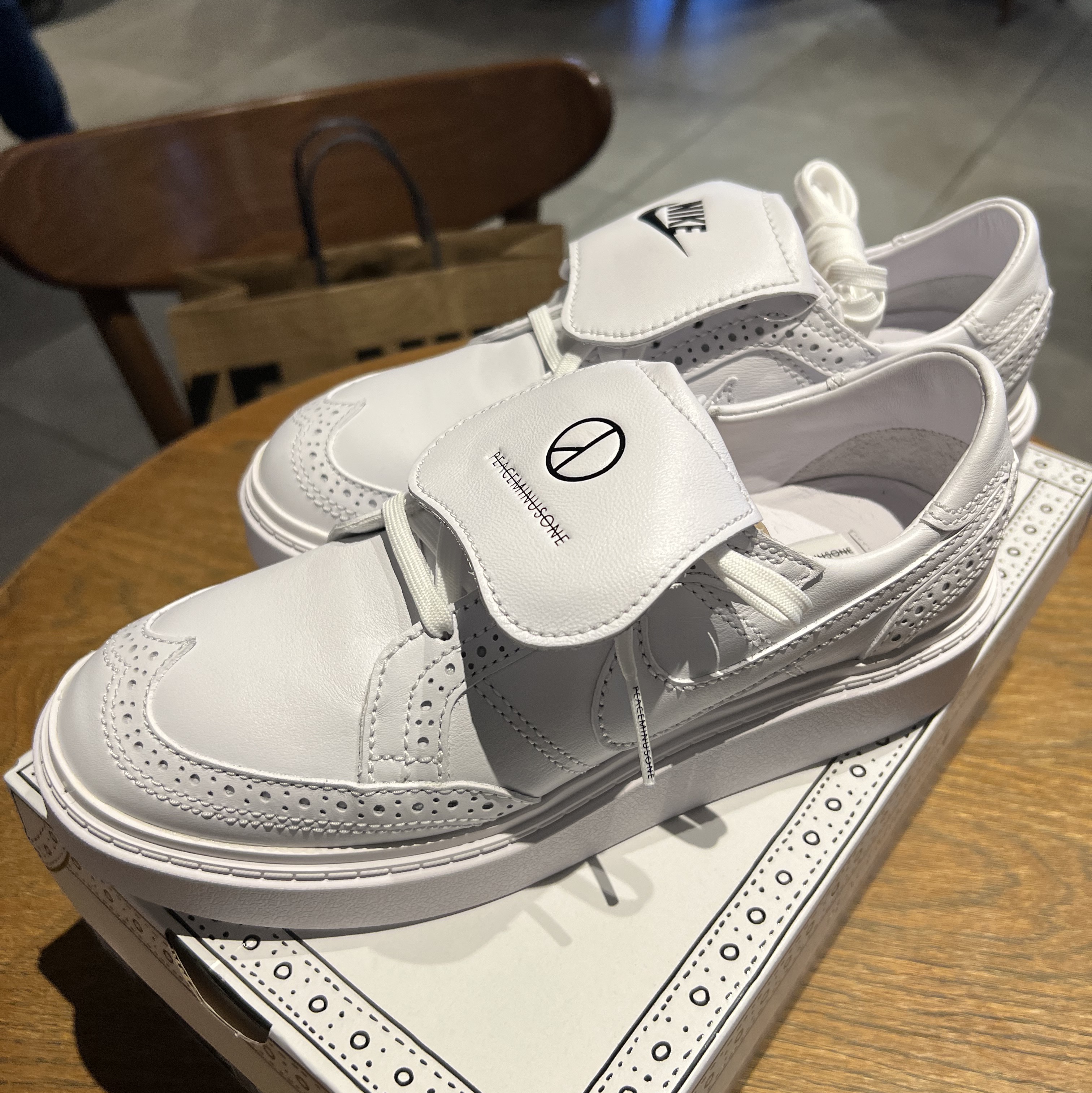 Nike x Peaceminusone Kwondo1 White 착용 스타일 - 2