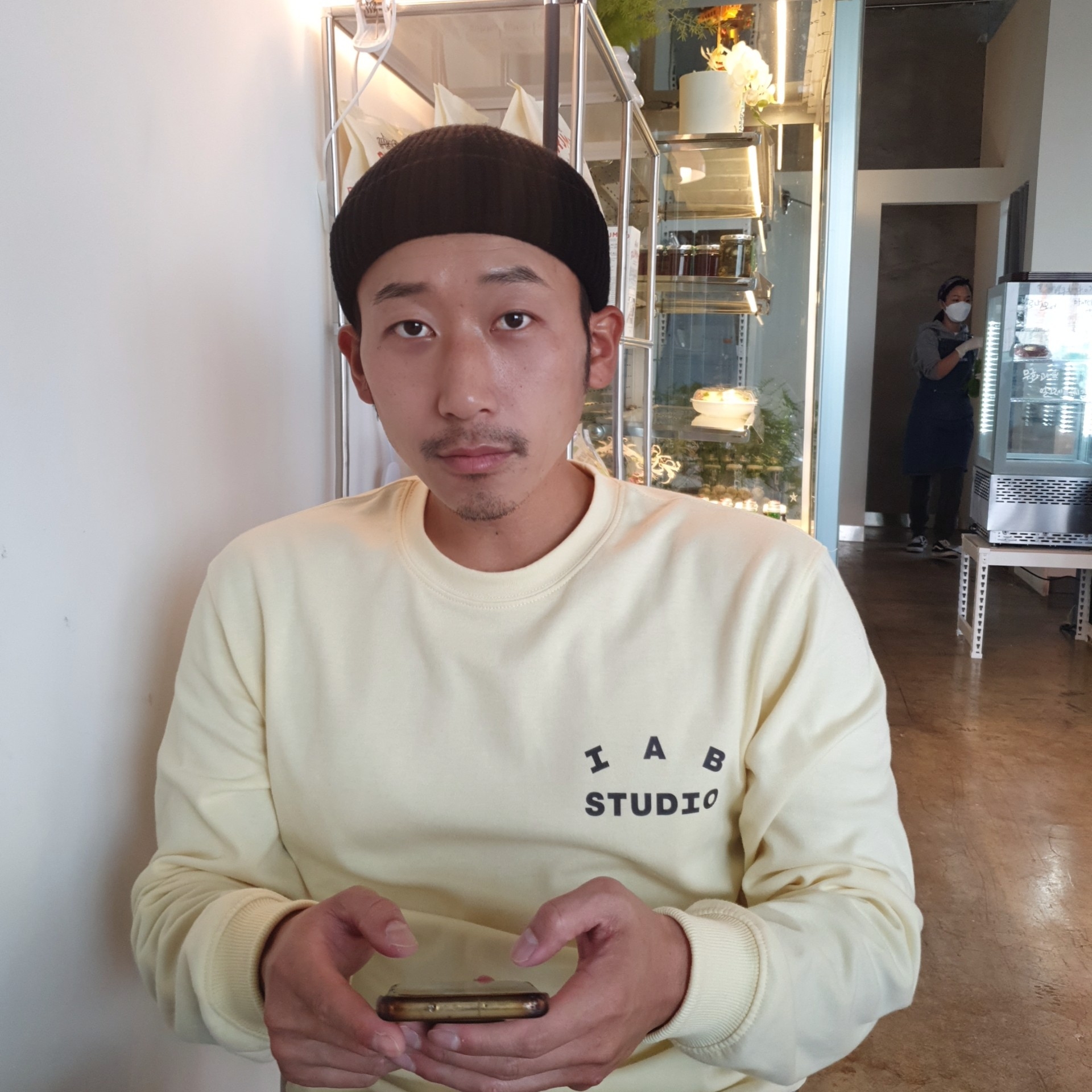 IAB Studio Long Sleeve Lemon 착용 스타일 - 1