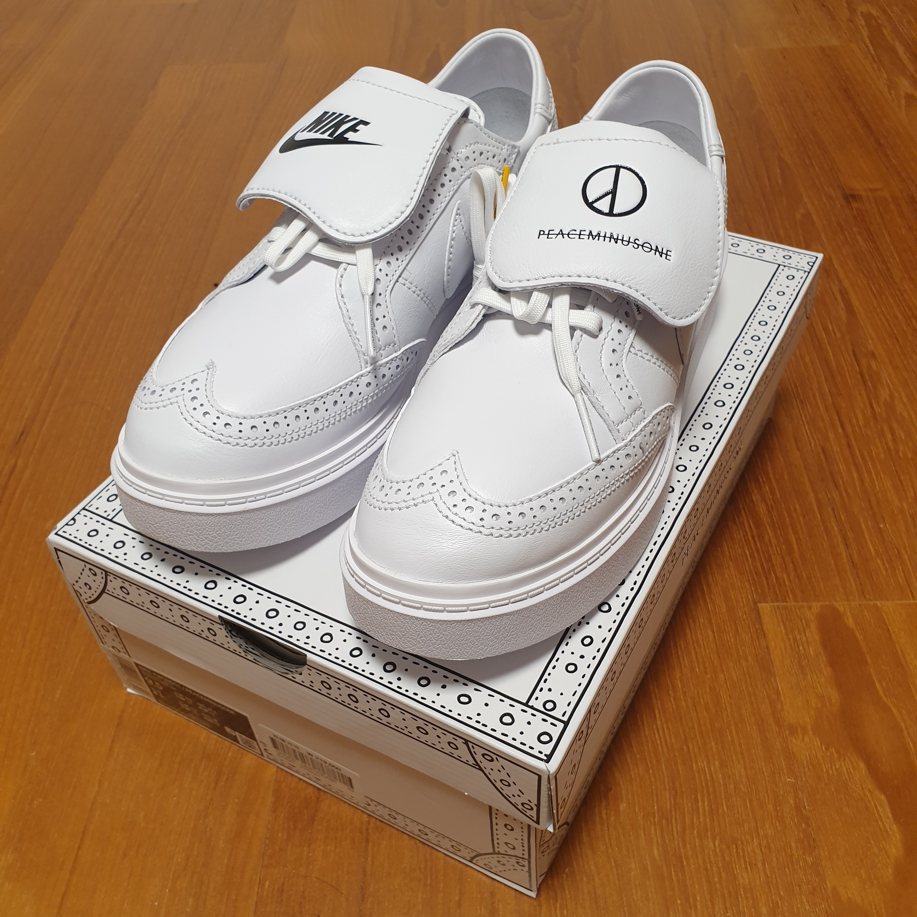 Nike x Peaceminusone Kwondo1 White 착용 스타일 - 3