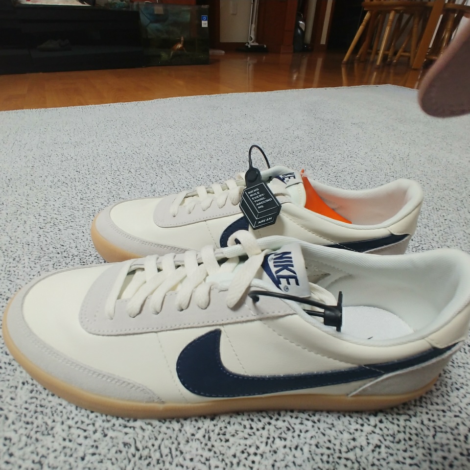 Nike x J.Crew Killshot 2 Sail Midnight Navy 착용 스타일