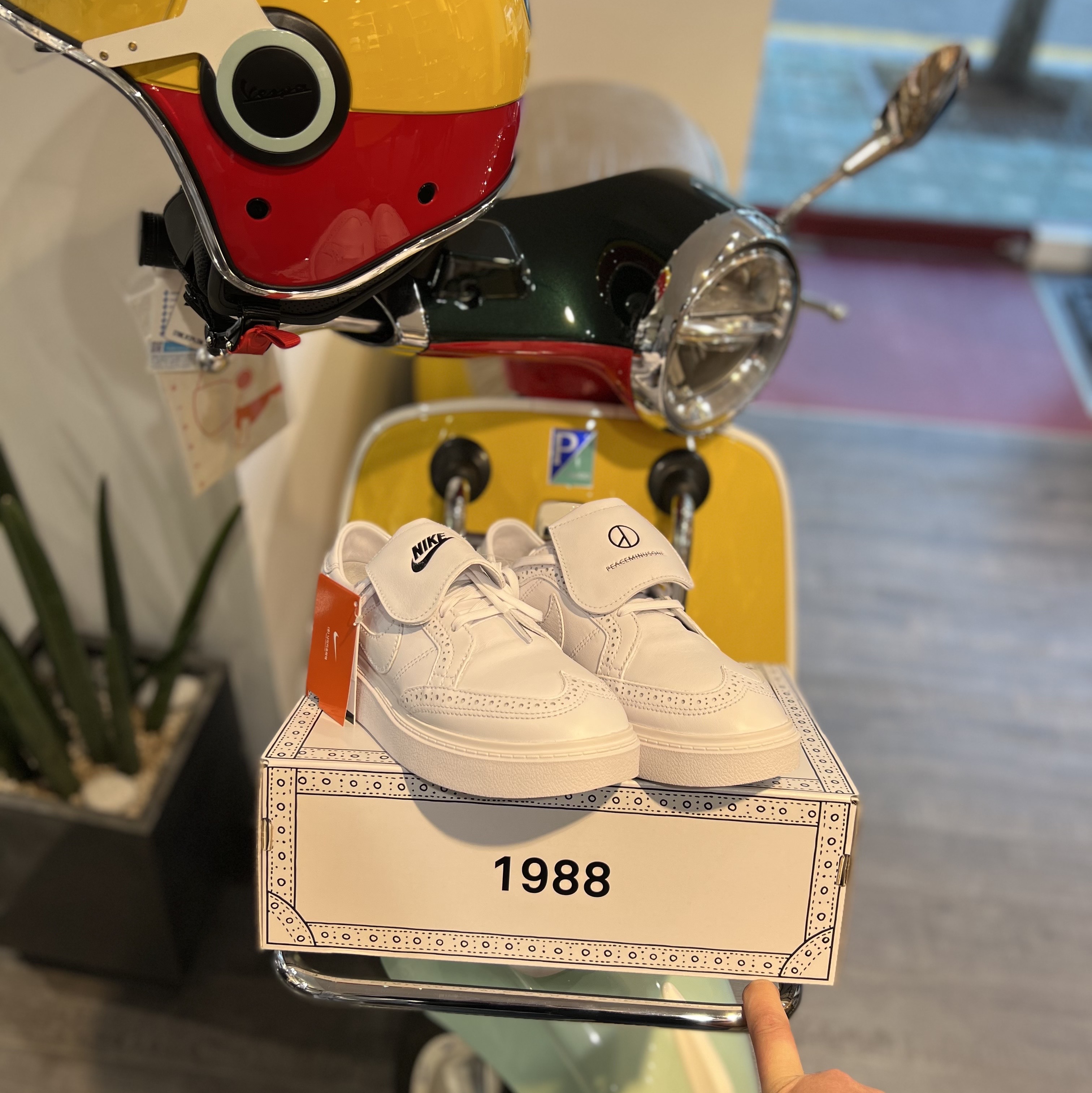 Nike x Peaceminusone Kwondo1 White 착용 스타일