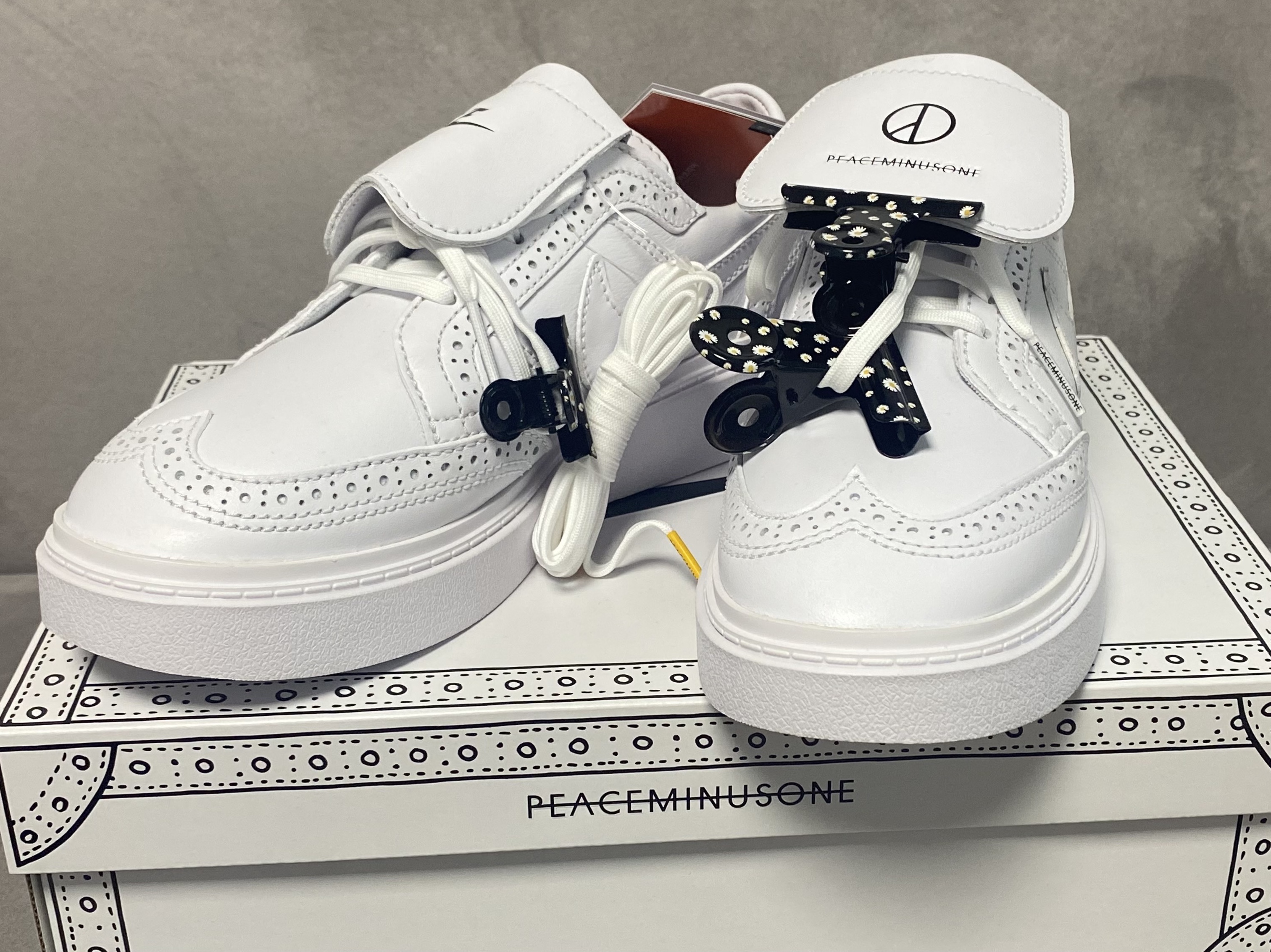Nike x Peaceminusone Kwondo1 White 착용 스타일 - 1