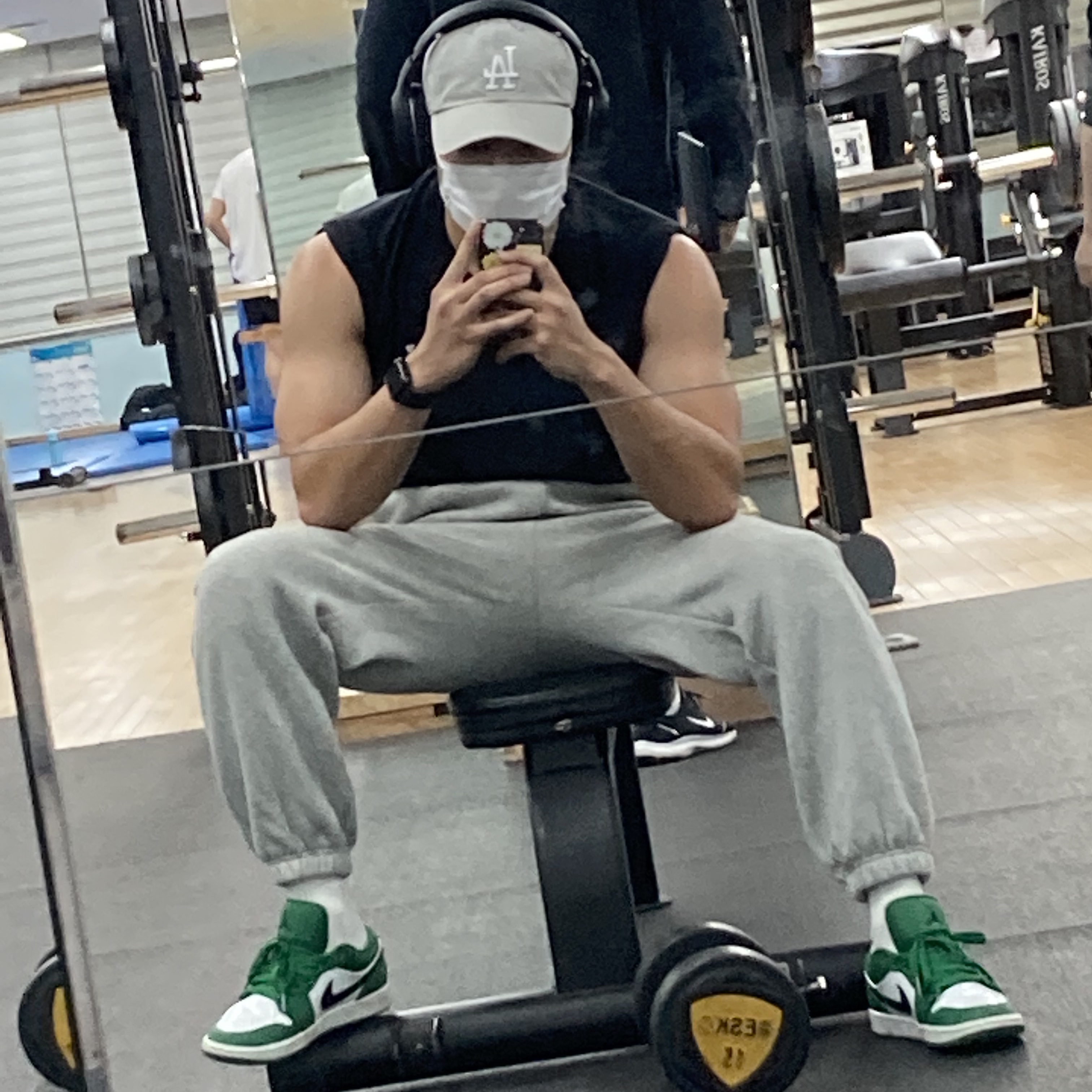 Jordan 1 Low Pine Green 착용 스타일