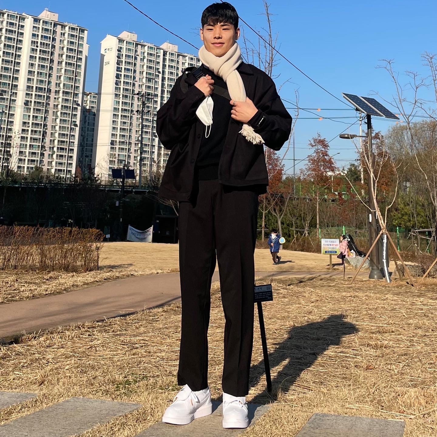 Nike x Peaceminusone Kwondo1 White 착용 스타일 - 2