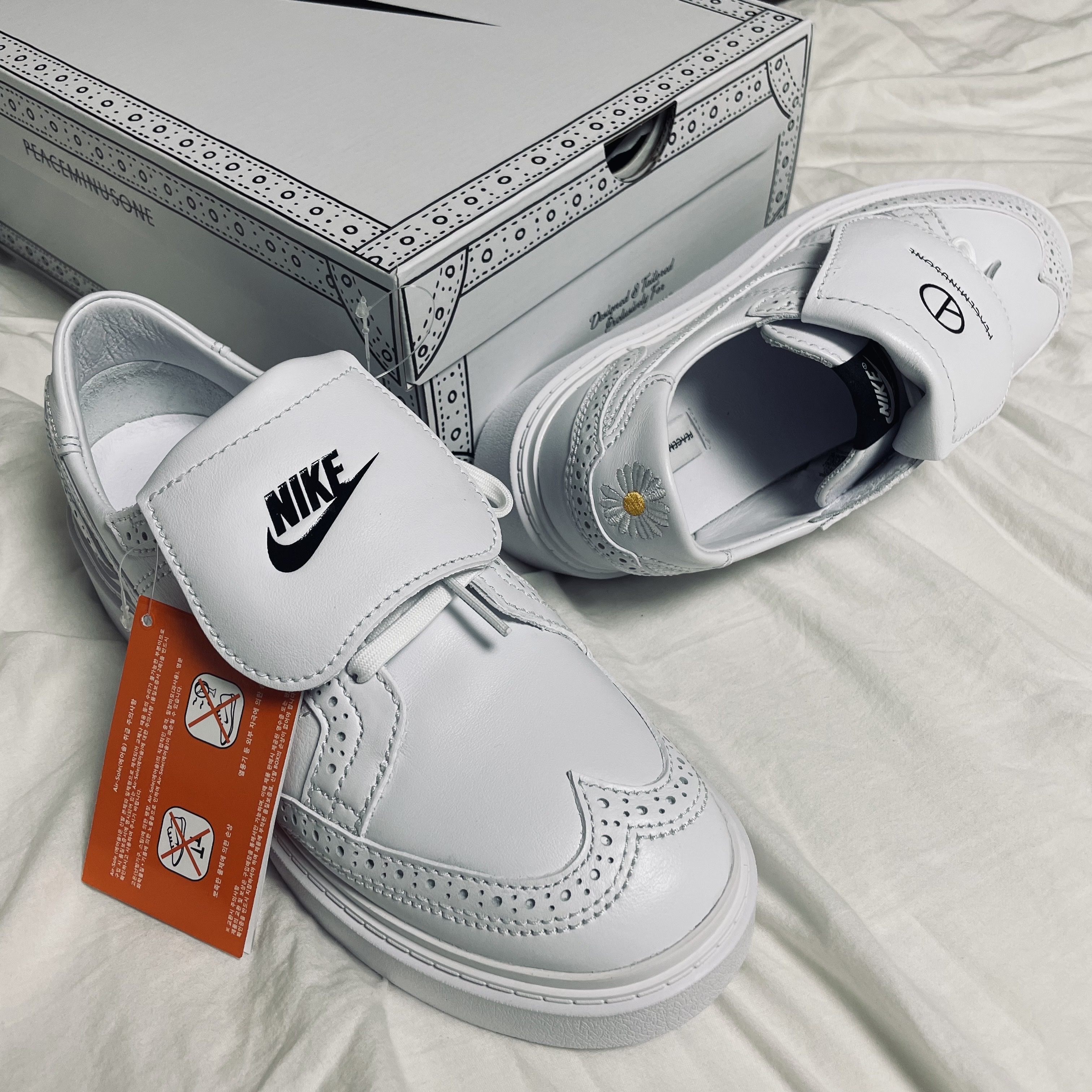 Nike x Peaceminusone Kwondo1 White 착용 스타일 - 2