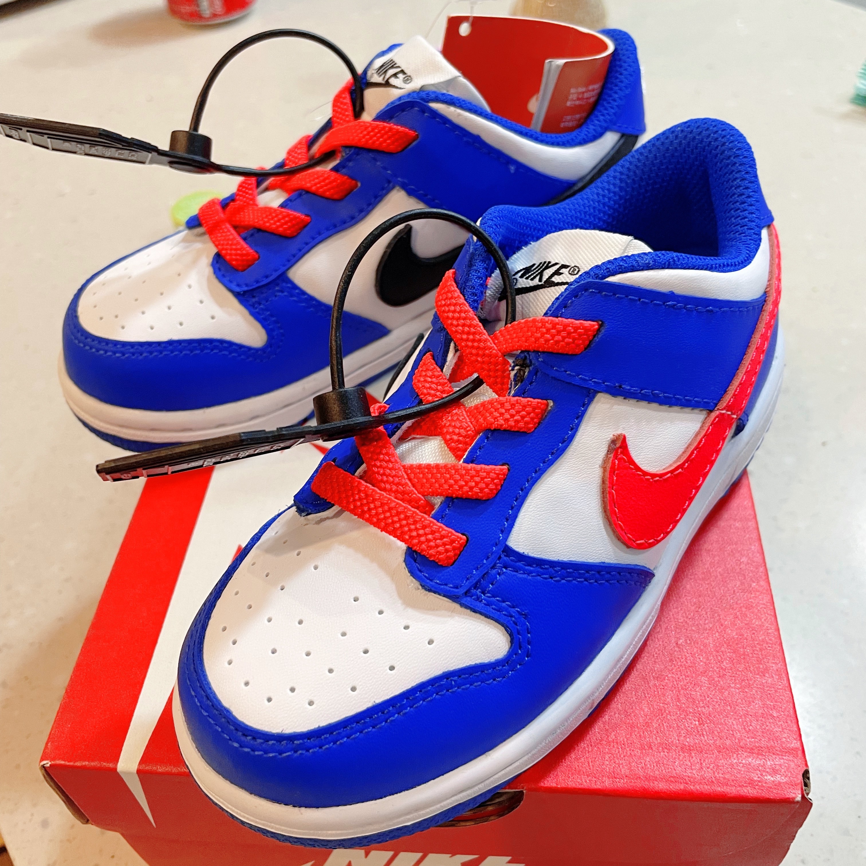 (TD) Nike Dunk Low Bright Crimson Game Royal 착용 스타일