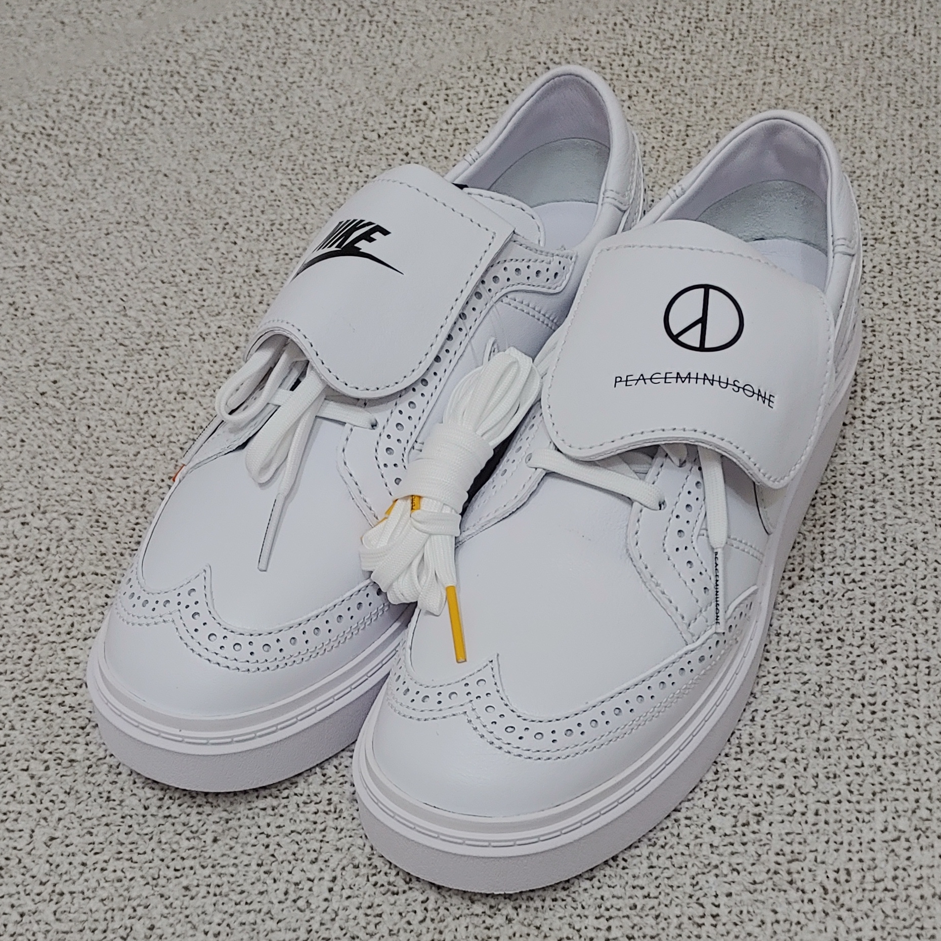 Nike x Peaceminusone Kwondo1 White 착용 스타일 - 1