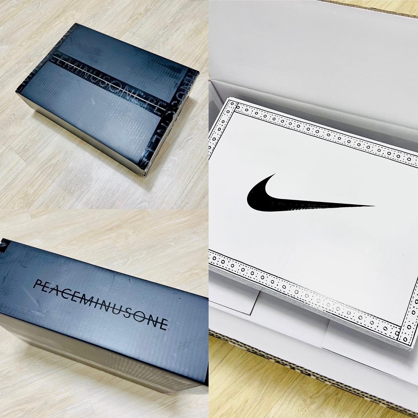 Nike x Peaceminusone Kwondo1 White, Nike x Peaceminusone Air Force 1 Low Para-Noise 착용 스타일 - 3
