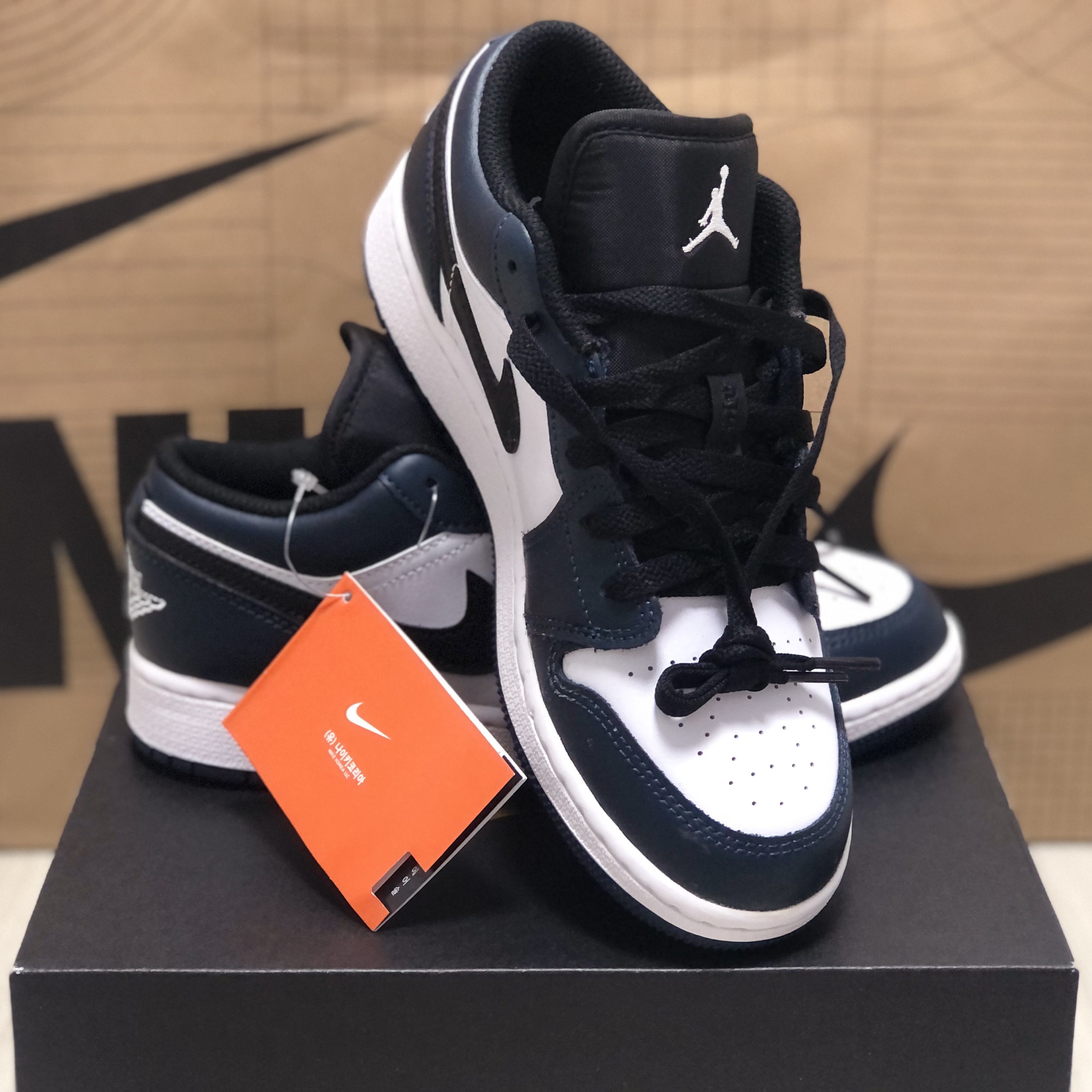 (GS) Jordan 1 Low Armory Navy, Jordan 1 Low Dark Teal 착용 스타일 - 2