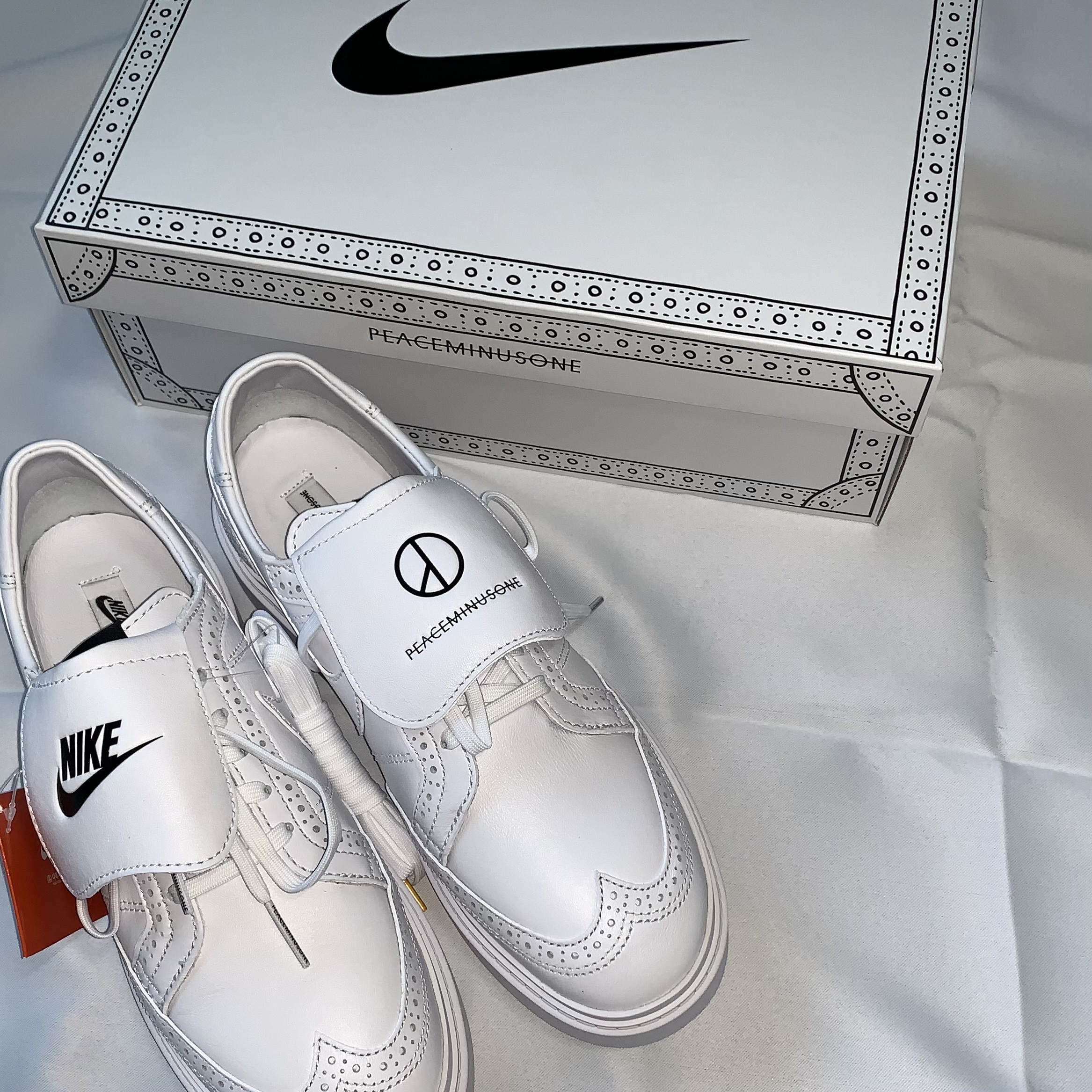 Nike x Peaceminusone Kwondo1 White 착용 스타일
