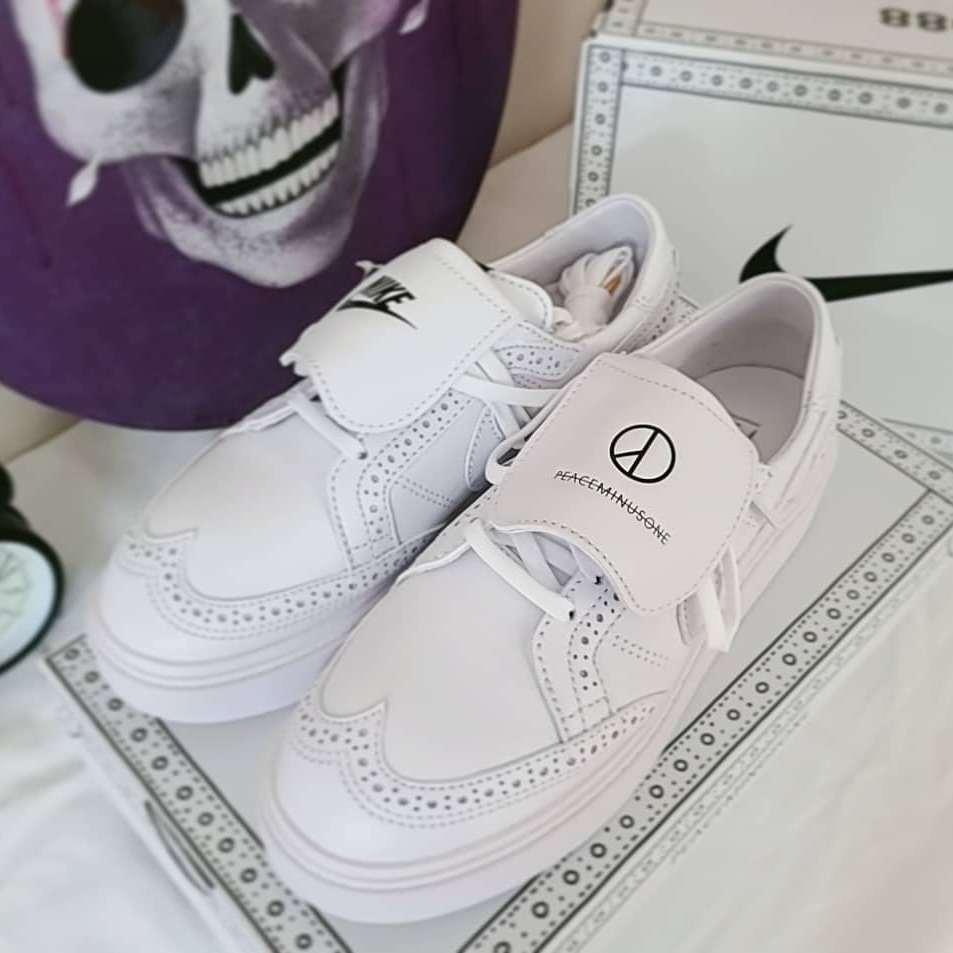 Nike x Peaceminusone Kwondo1 White 착용 스타일 - 1