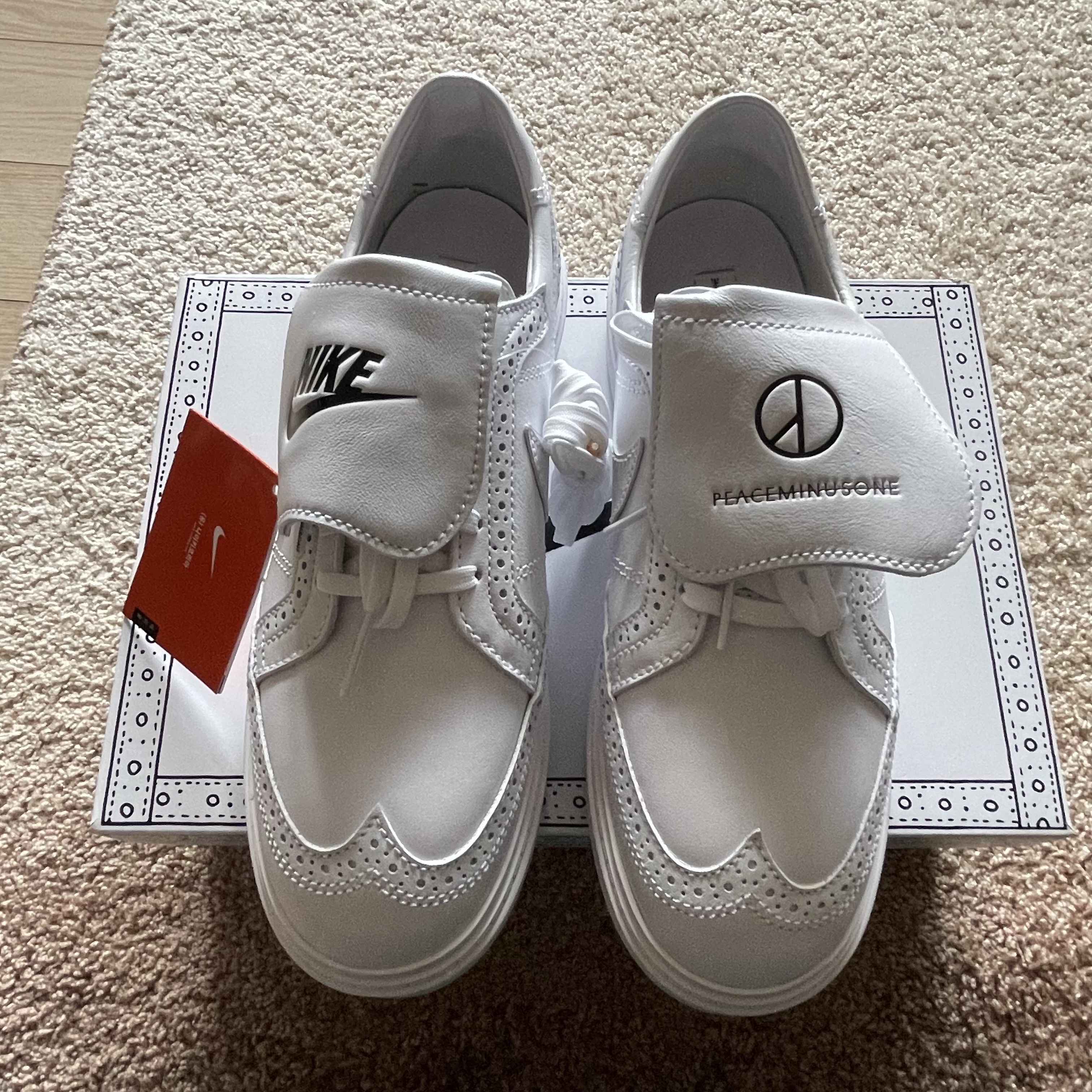 Nike x Peaceminusone Kwondo1 White 착용 스타일