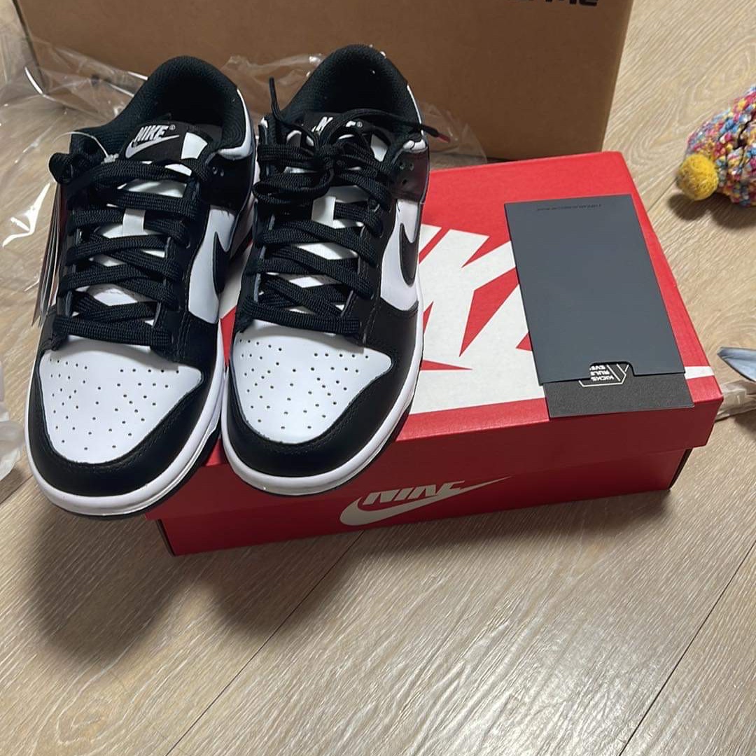 (W) Nike Dunk Low Black 착용 스타일 - 2