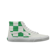 Vans Sk8-Hi Leather Check White Fern Green