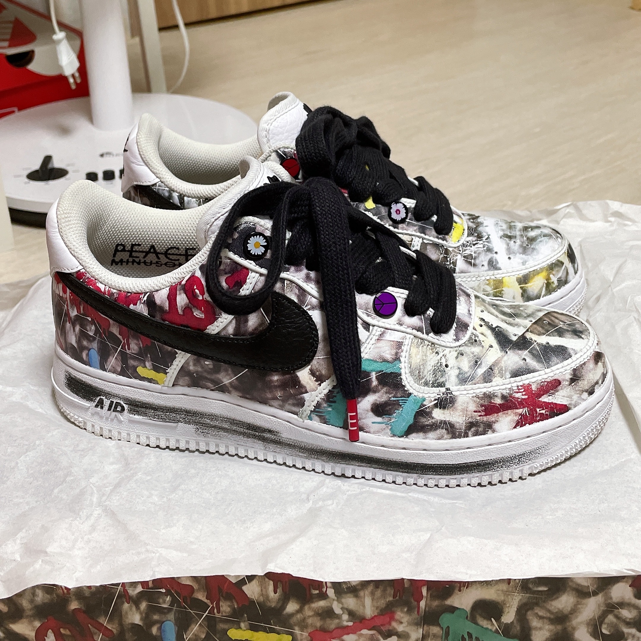Nike x Peaceminusone Air Force 1 Low Para-Noise 2.0 착용 스타일 - 1