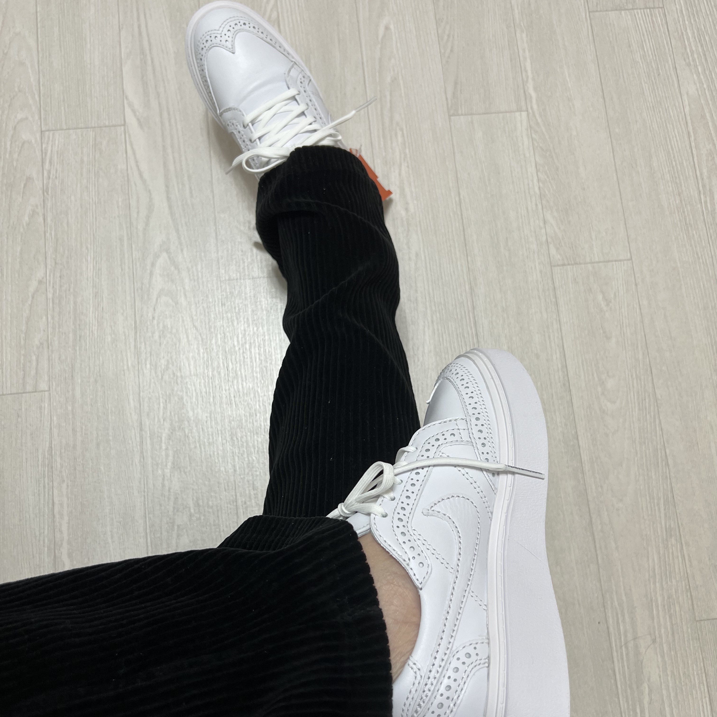 Nike x Peaceminusone Kwondo1 White 착용 스타일