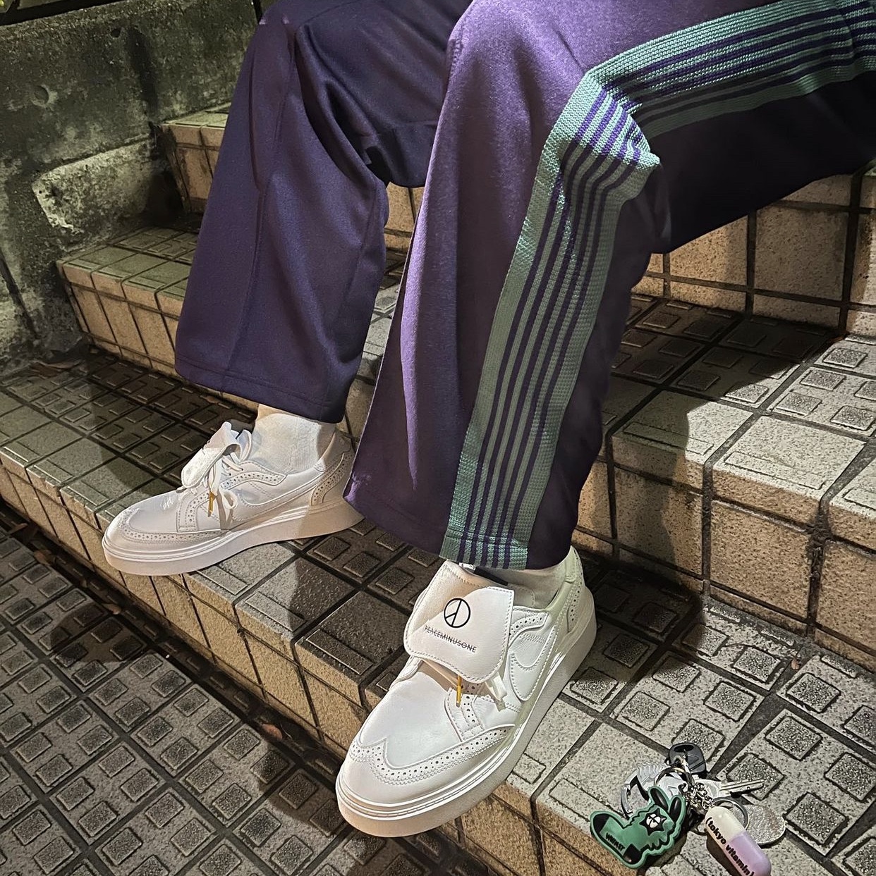 Nike x Peaceminusone Kwondo1 White 착용 스타일 - 1