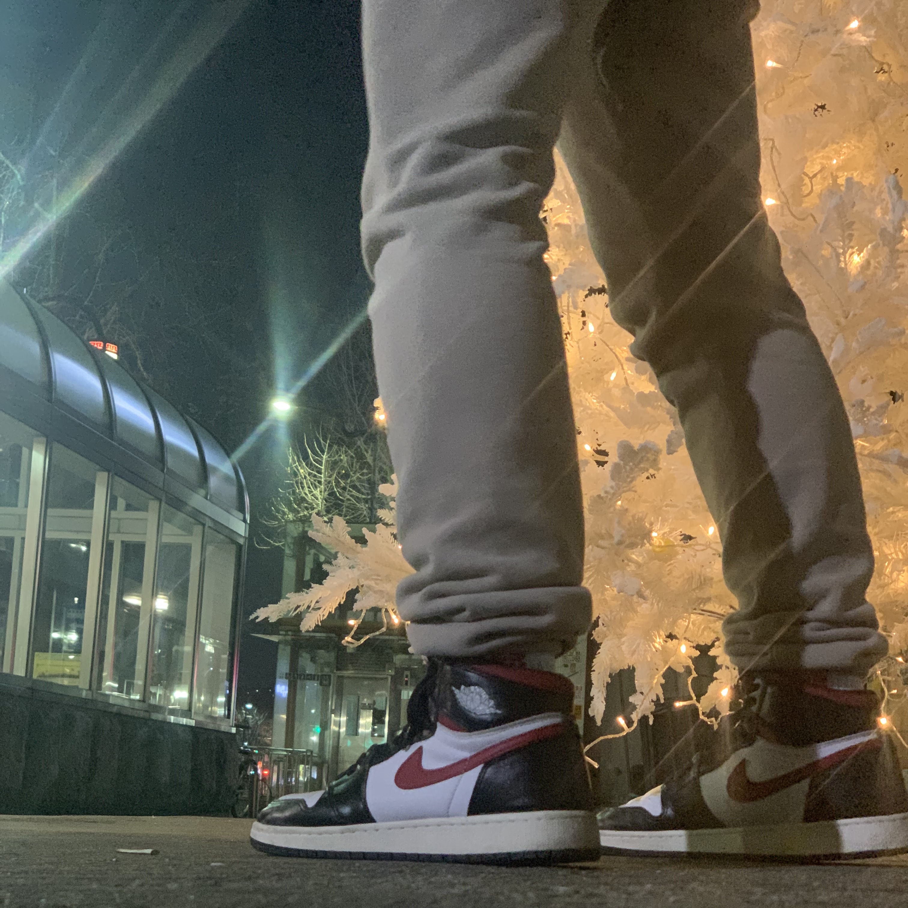 (GS) Jordan 1 Retro High OG Gym Red 착용 스타일 - 2