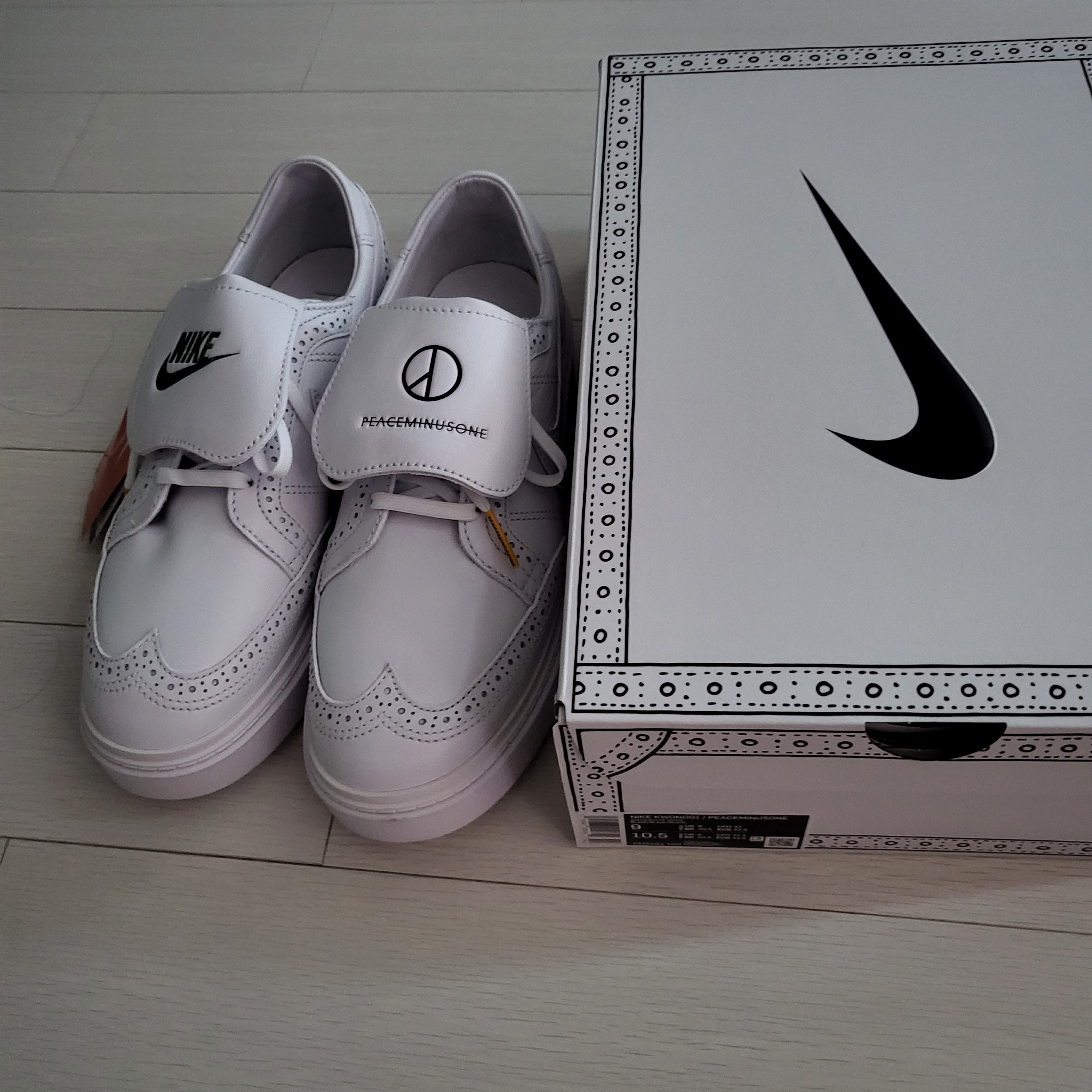 Nike x Peaceminusone Kwondo1 White 착용 스타일