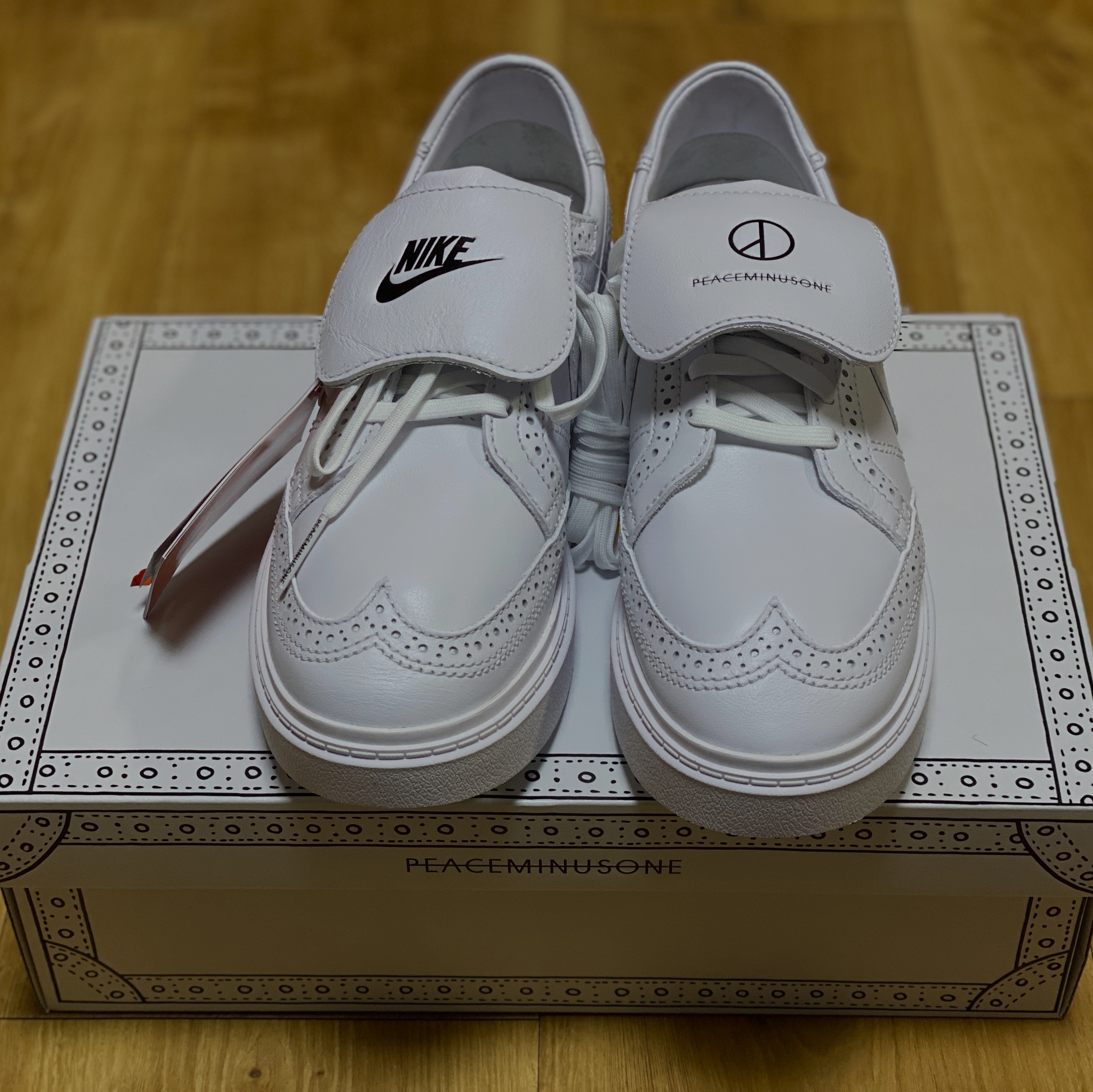 Nike x Peaceminusone Kwondo1 White 착용 스타일 - 4