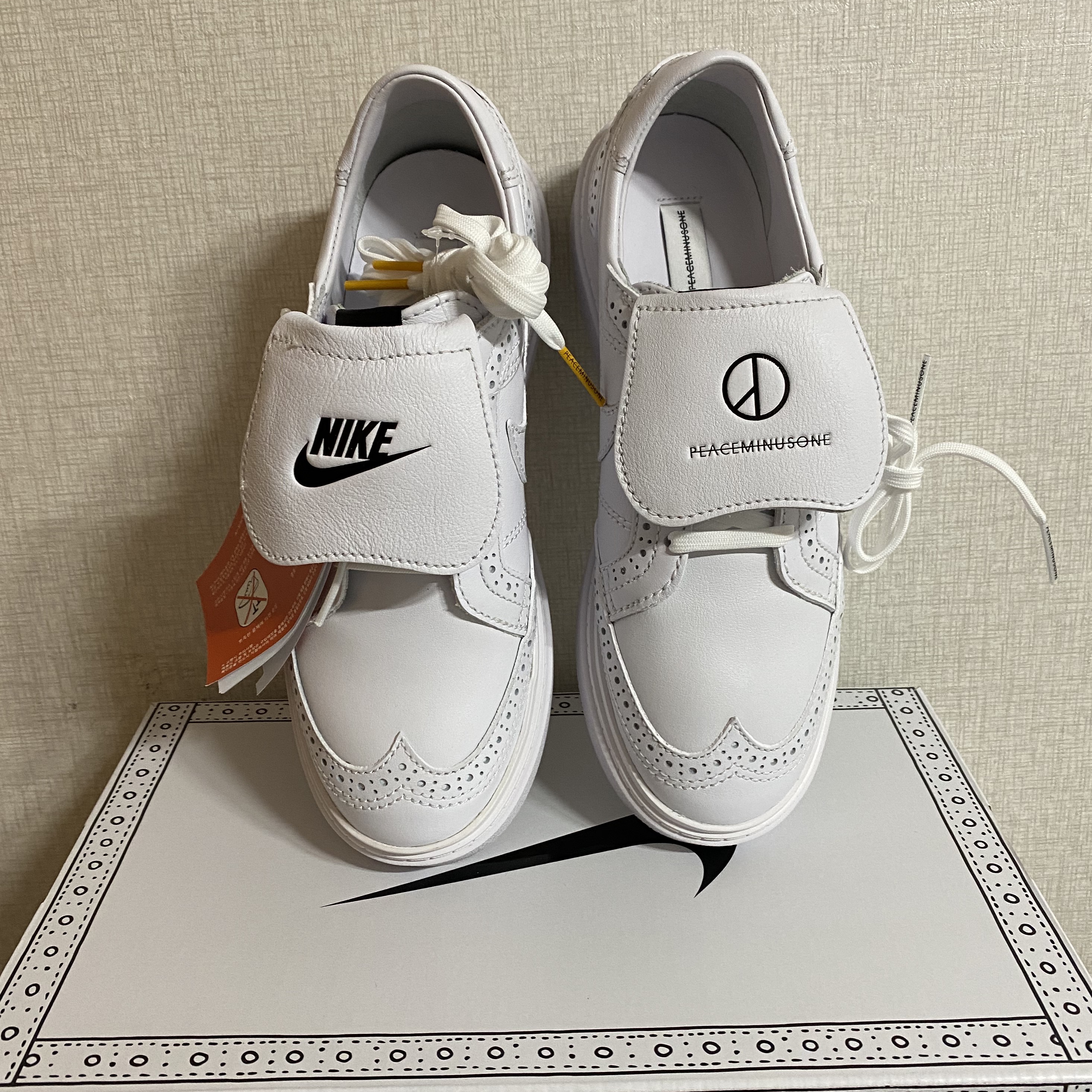 Nike x Peaceminusone Kwondo1 White 착용 스타일 - 2
