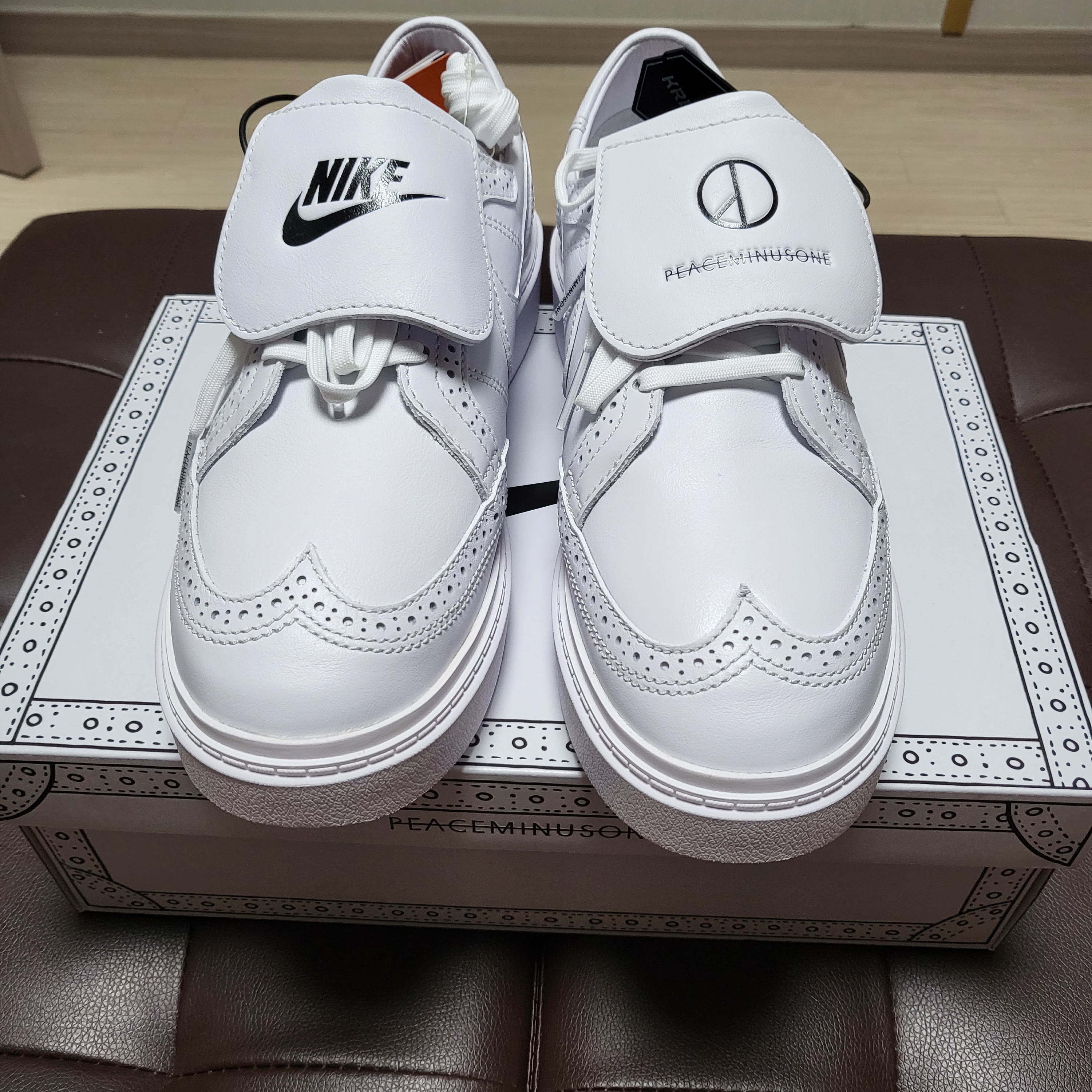 Nike x Peaceminusone Kwondo1 White 착용 스타일 - 2