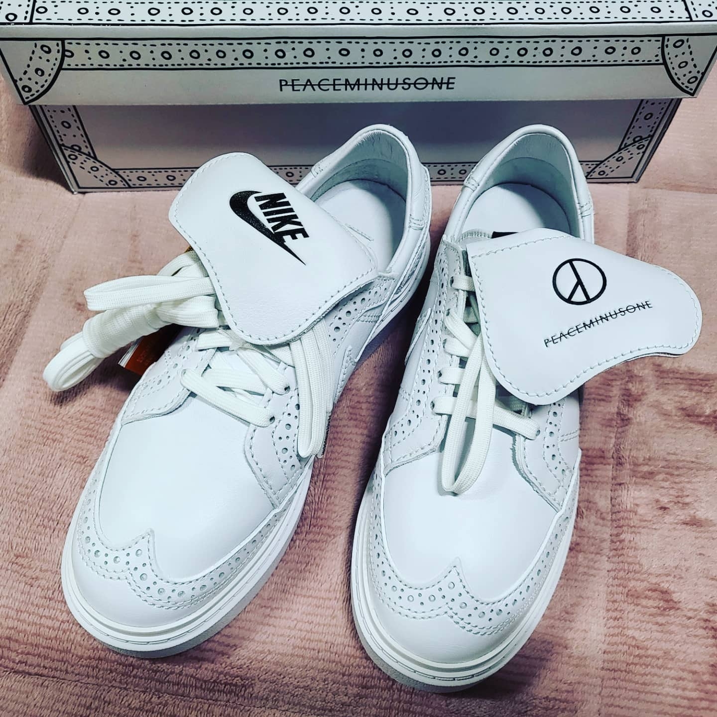 Nike x Peaceminusone Kwondo1 White 착용 스타일 - 1