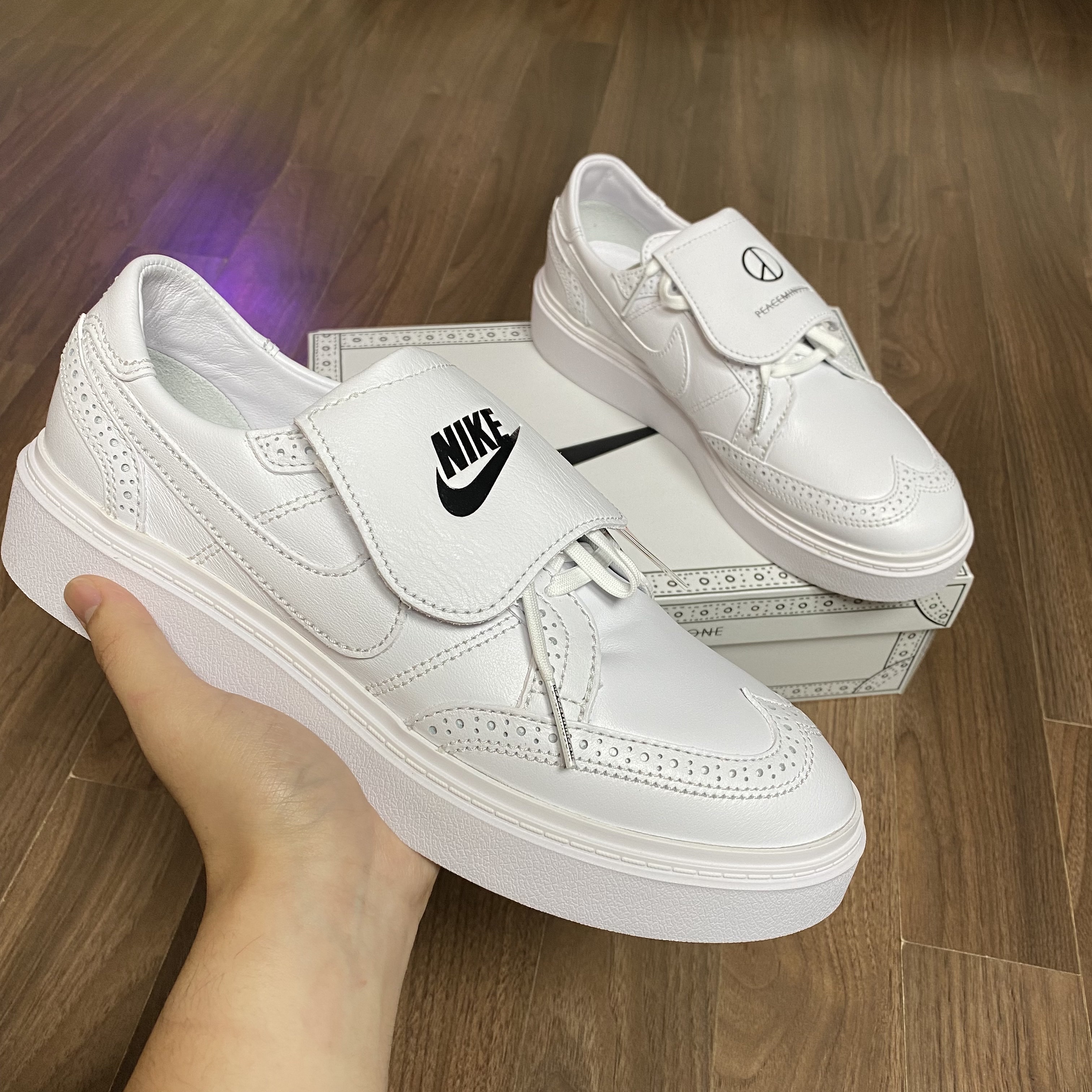 Nike x Peaceminusone Kwondo1 White 착용 스타일